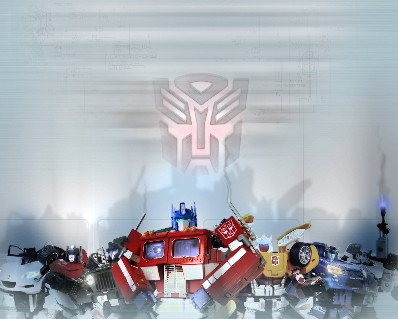 Logo Optimus Prime Transformers 1280x1024