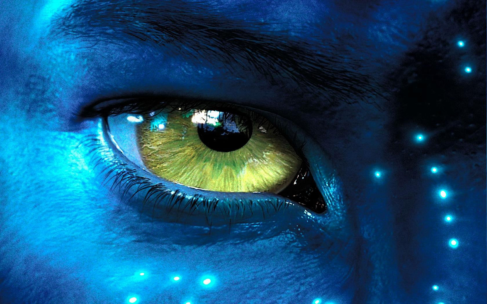 Avatar Green Eyes Jake Sully 1680x1050