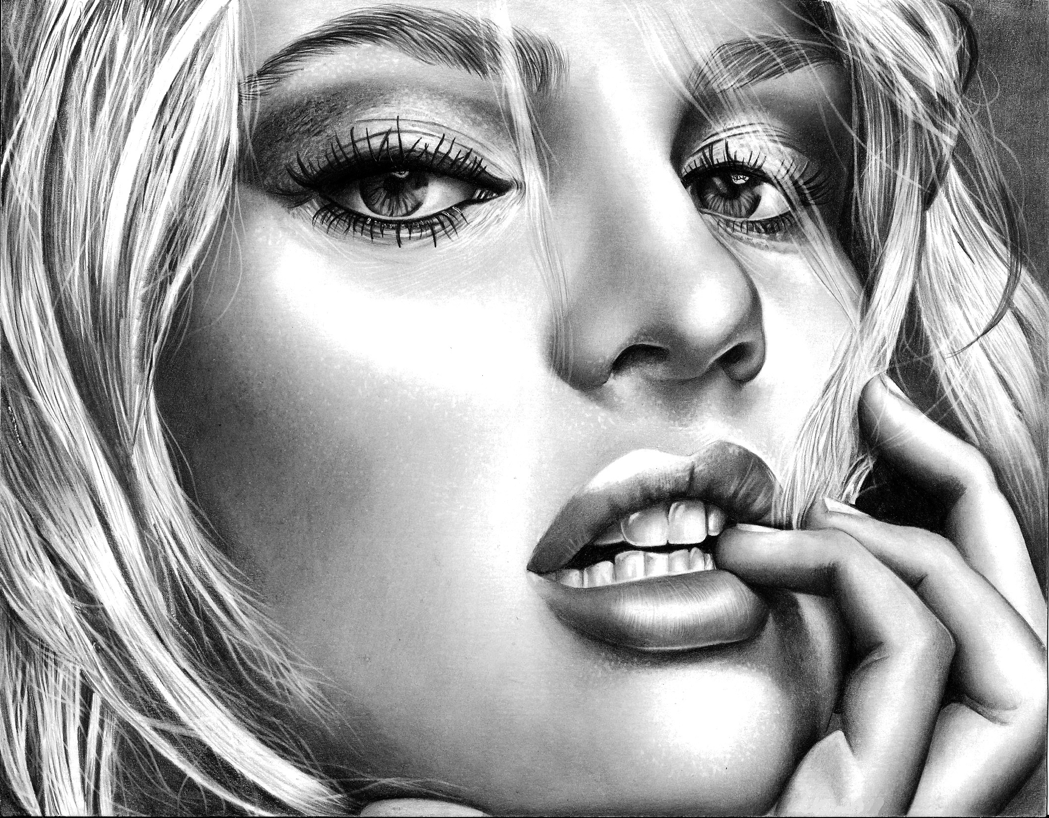 Artistic Black Amp White Candice Swanepoel Face Painting 2114x1648