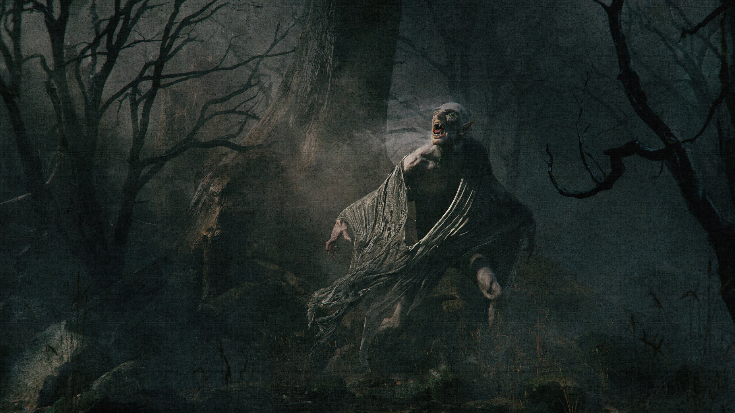 Dark Fantasy Fantasy Art Forest Creature Vampires 2560x1440