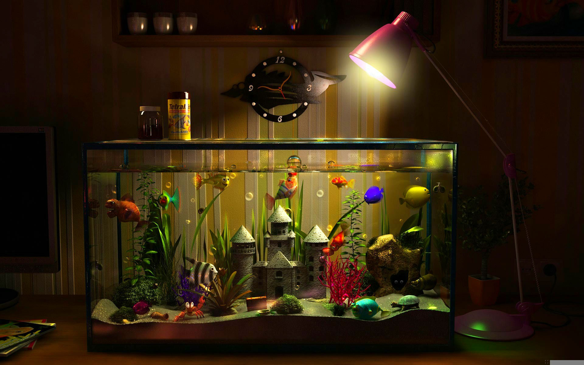 Fish Fish Tank 1920x1200