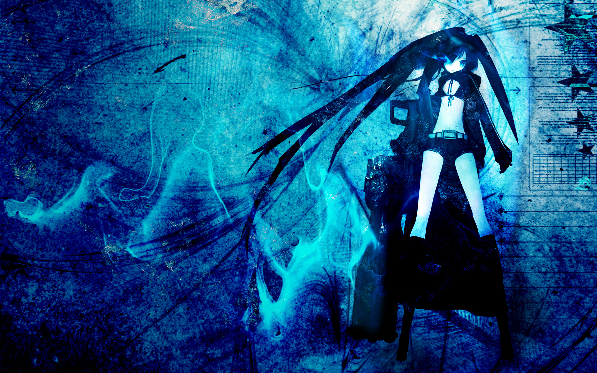 Anime Black Rock Shooter Cannon Weapon 1920x1200