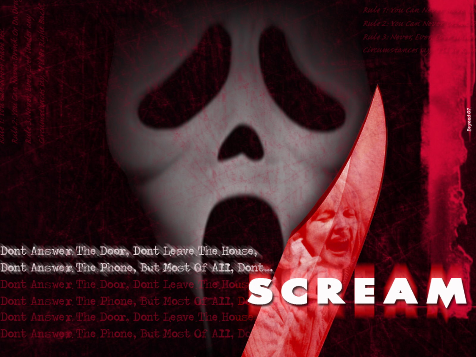 Wallpaper ID 740752  720P blood mask Scream movies free download