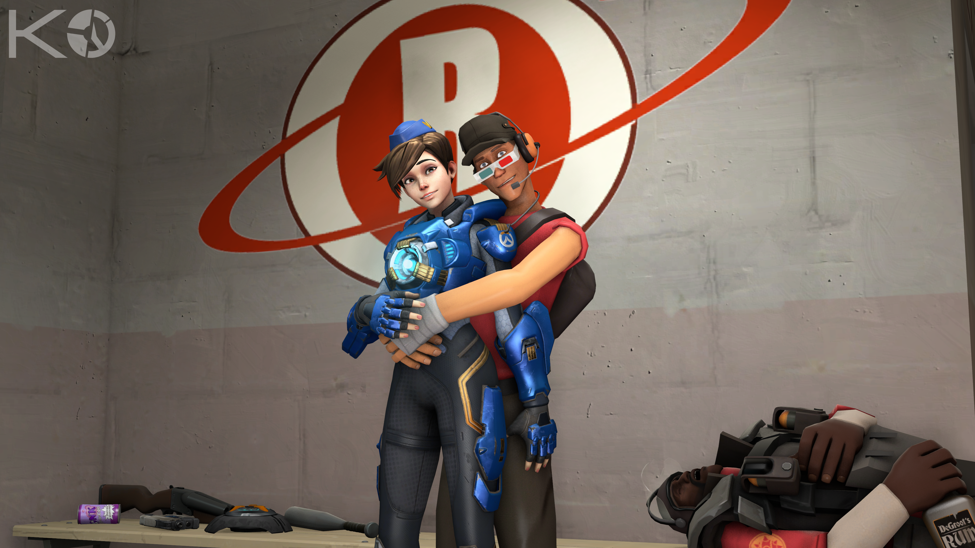 Scout Team Fortress Tracer Overwatch 3840x2160