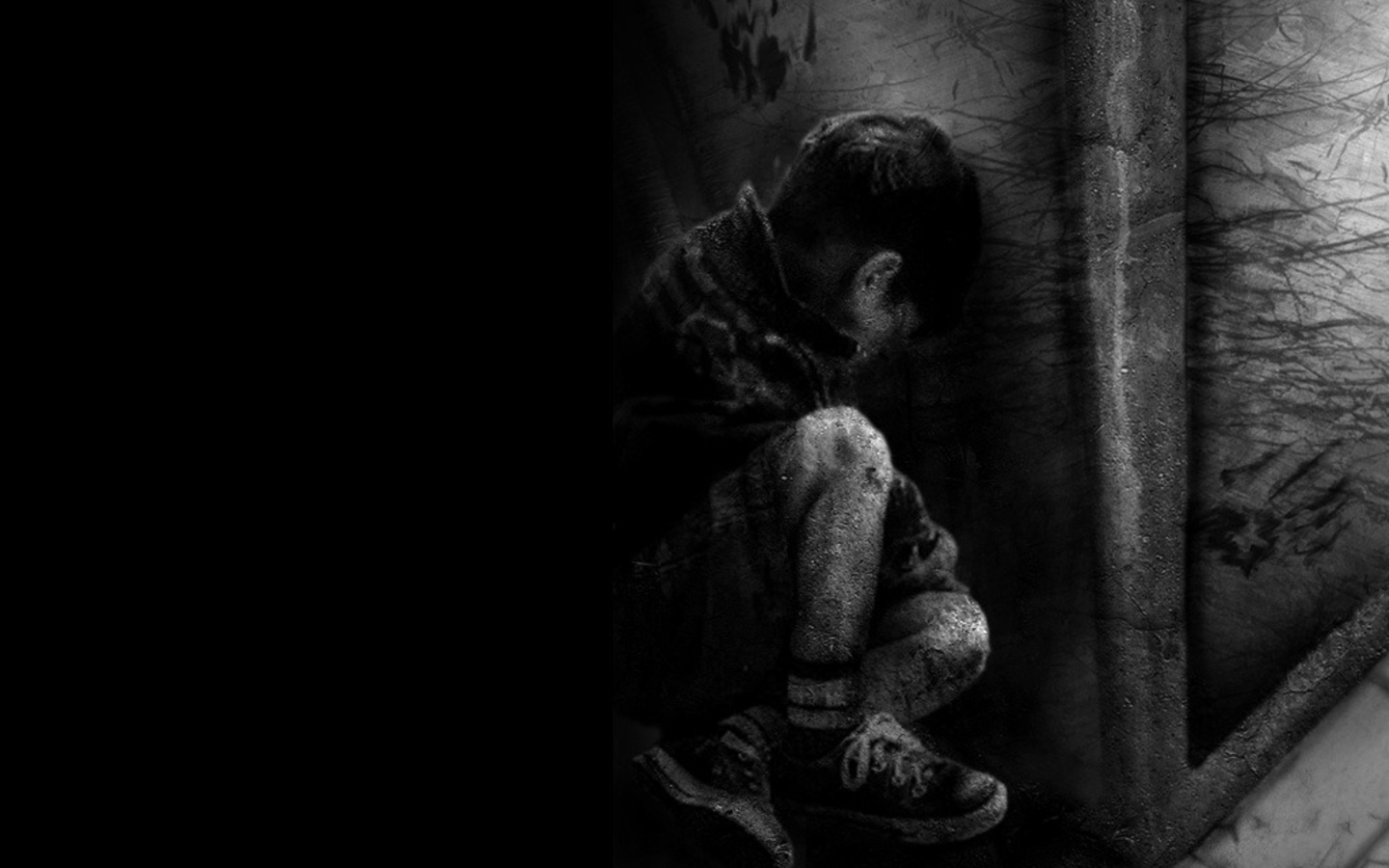 Black Boy Dark Lonely Sad 1440x900