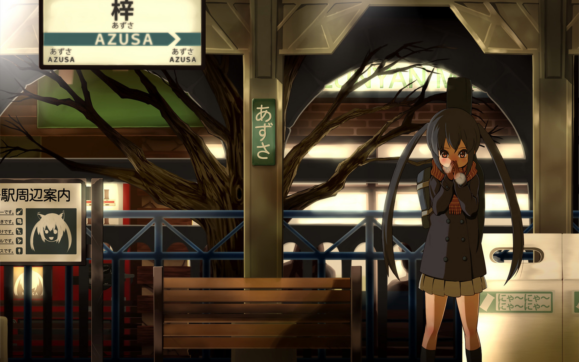Anime Cute Girl Station 1920x1200