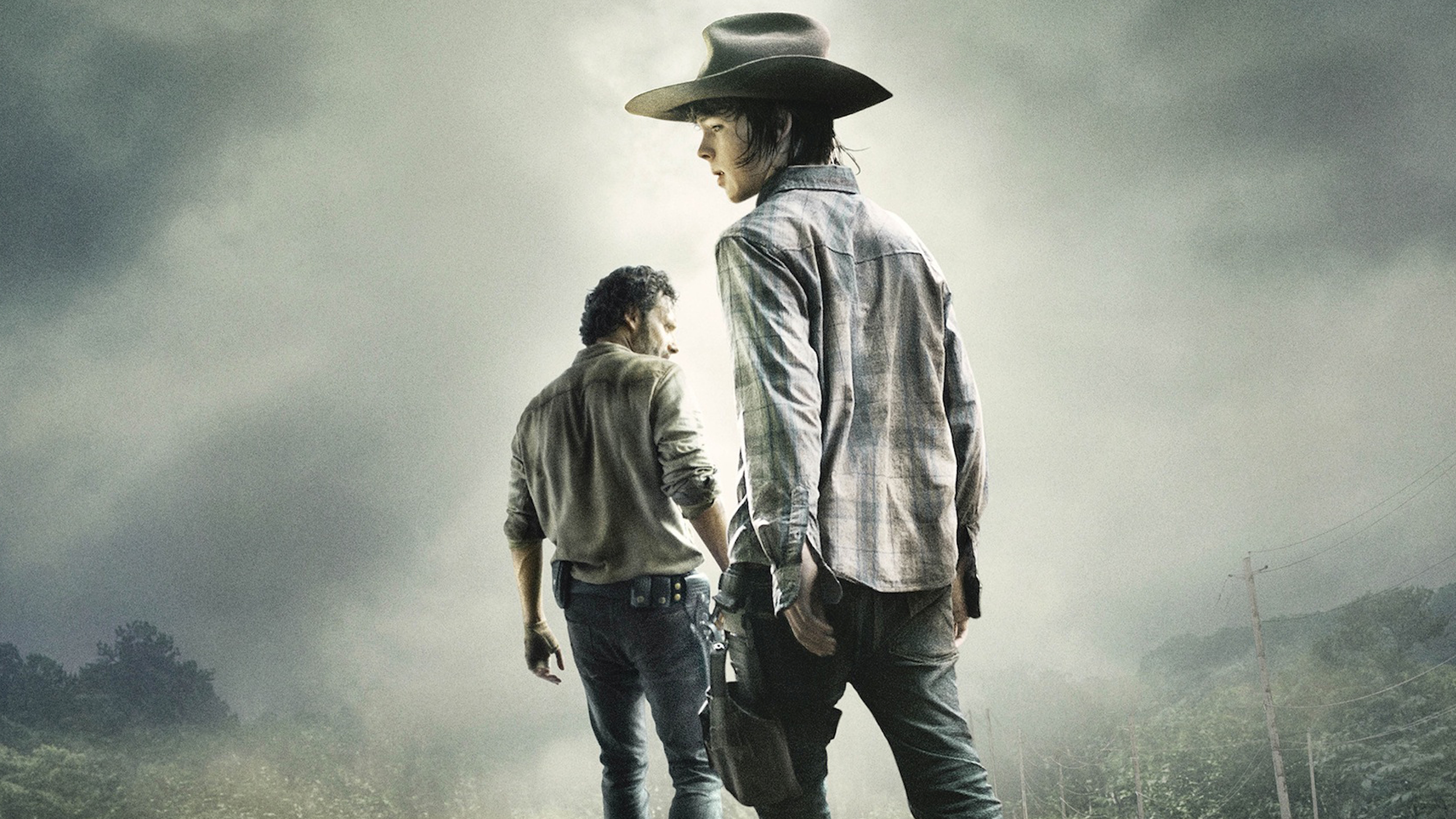 Andrew Lincoln Carl Grimes Chandler Riggs Rick Grimes 7200x4050