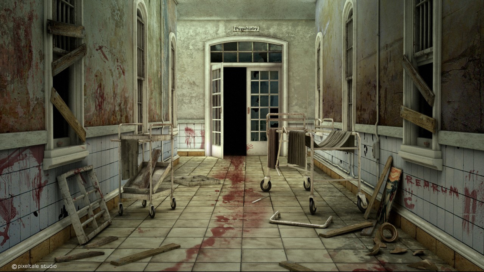 Abandoned Blood Haunted Horror Hospital 1600x900