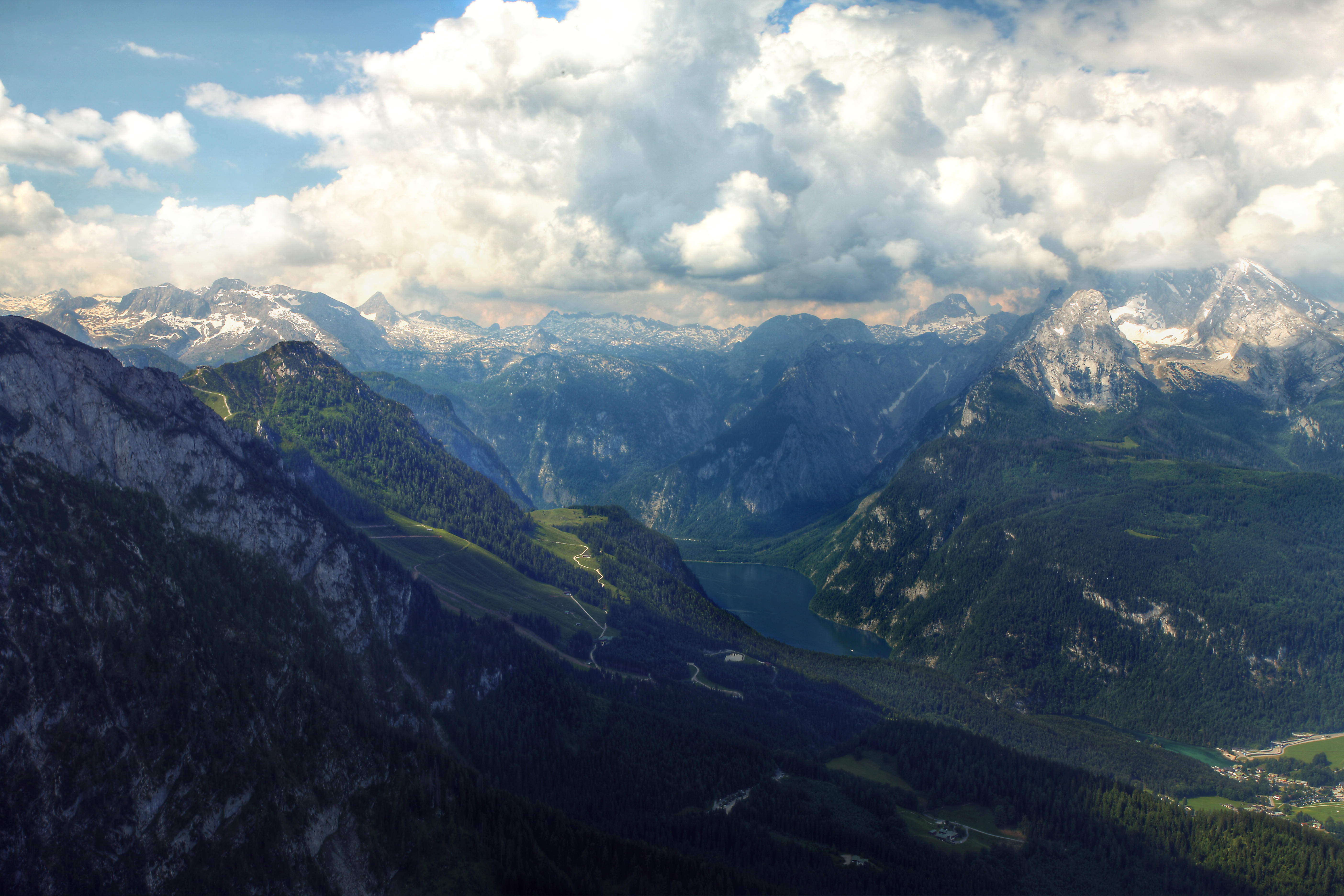 Alps Bavaria Cloud Gemeinde Berchtesgaden Germany Konigssee Landscape Mountain 5616x3744
