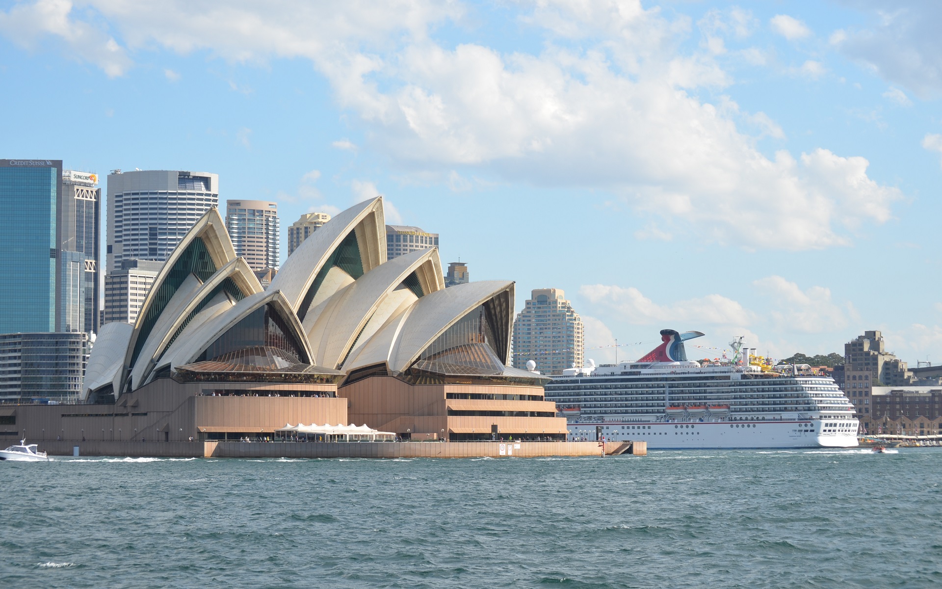 Australia Carnival Spirit City Cruise Ship Sydney Sydney Opera House 1920x1200