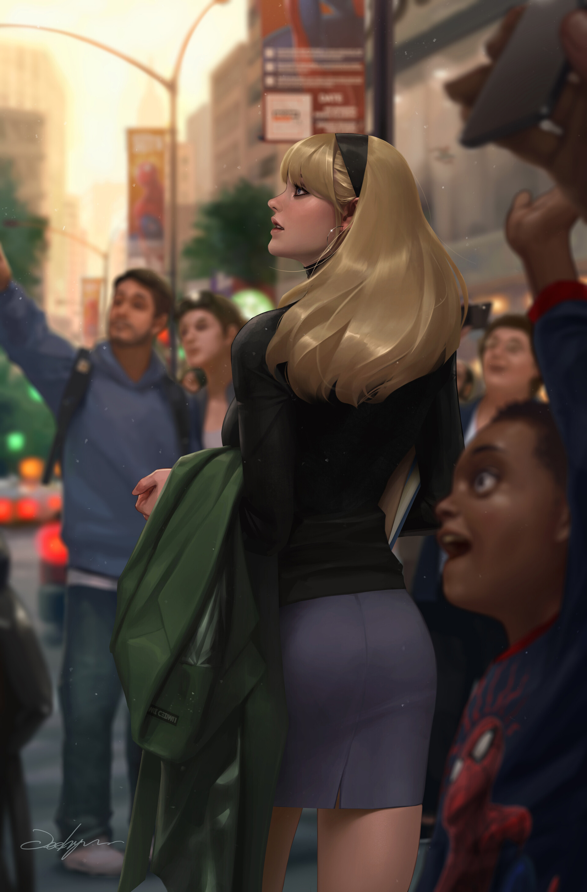 Lee Jeehyung Spider Gwen Gwen Stacy Marvel Comics 1920x2915