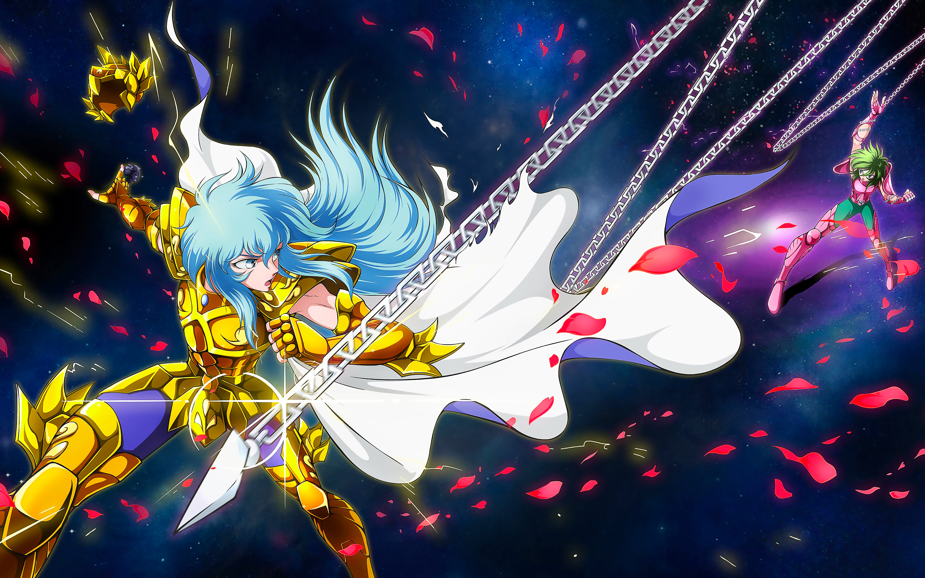 Saint Seiya Andromeda Anime Digital Art 2D Artwork 3200x2000