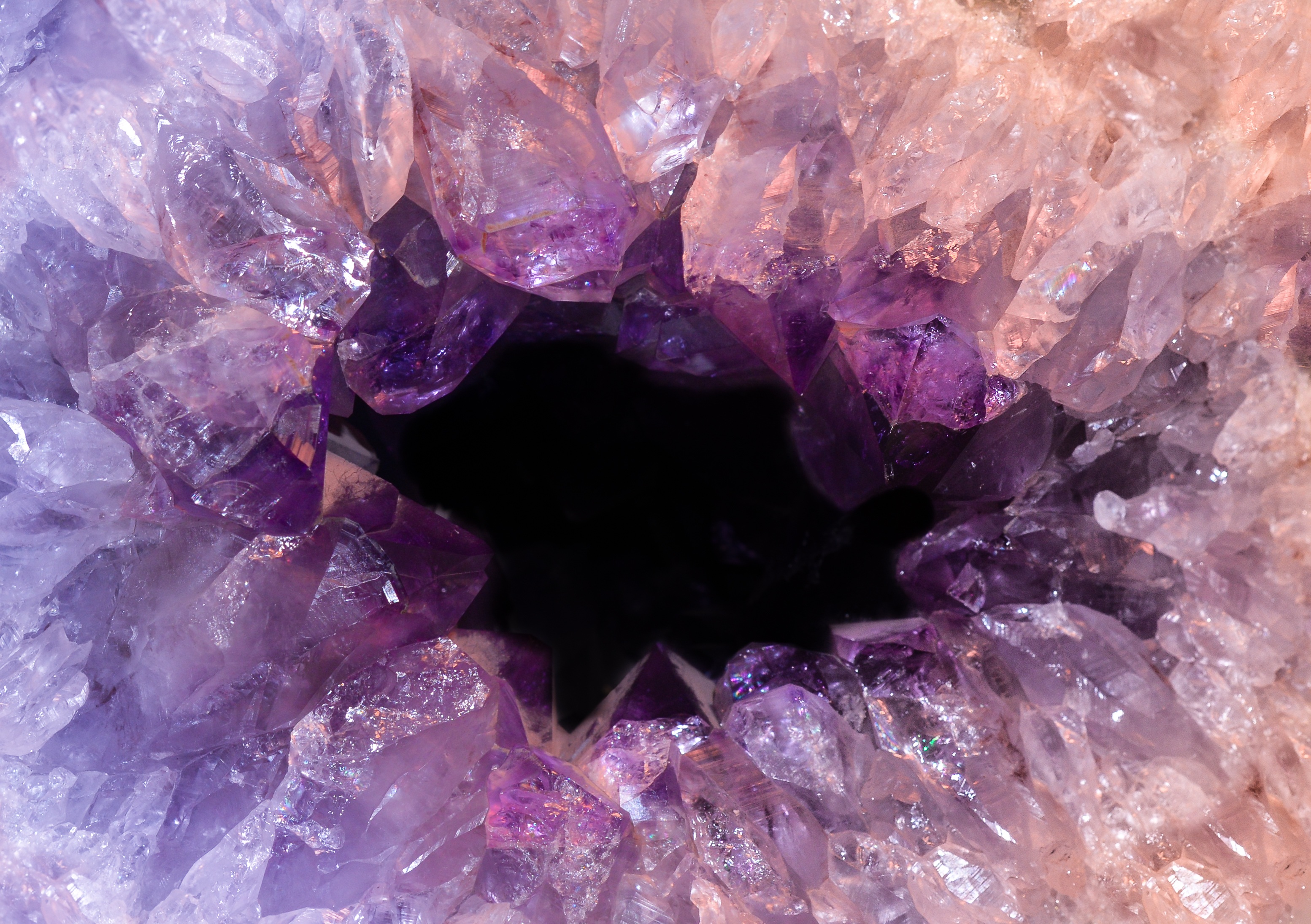 Amethyst Crystal Gemstone Minerals Purple Quartz Violet 3107x2190
