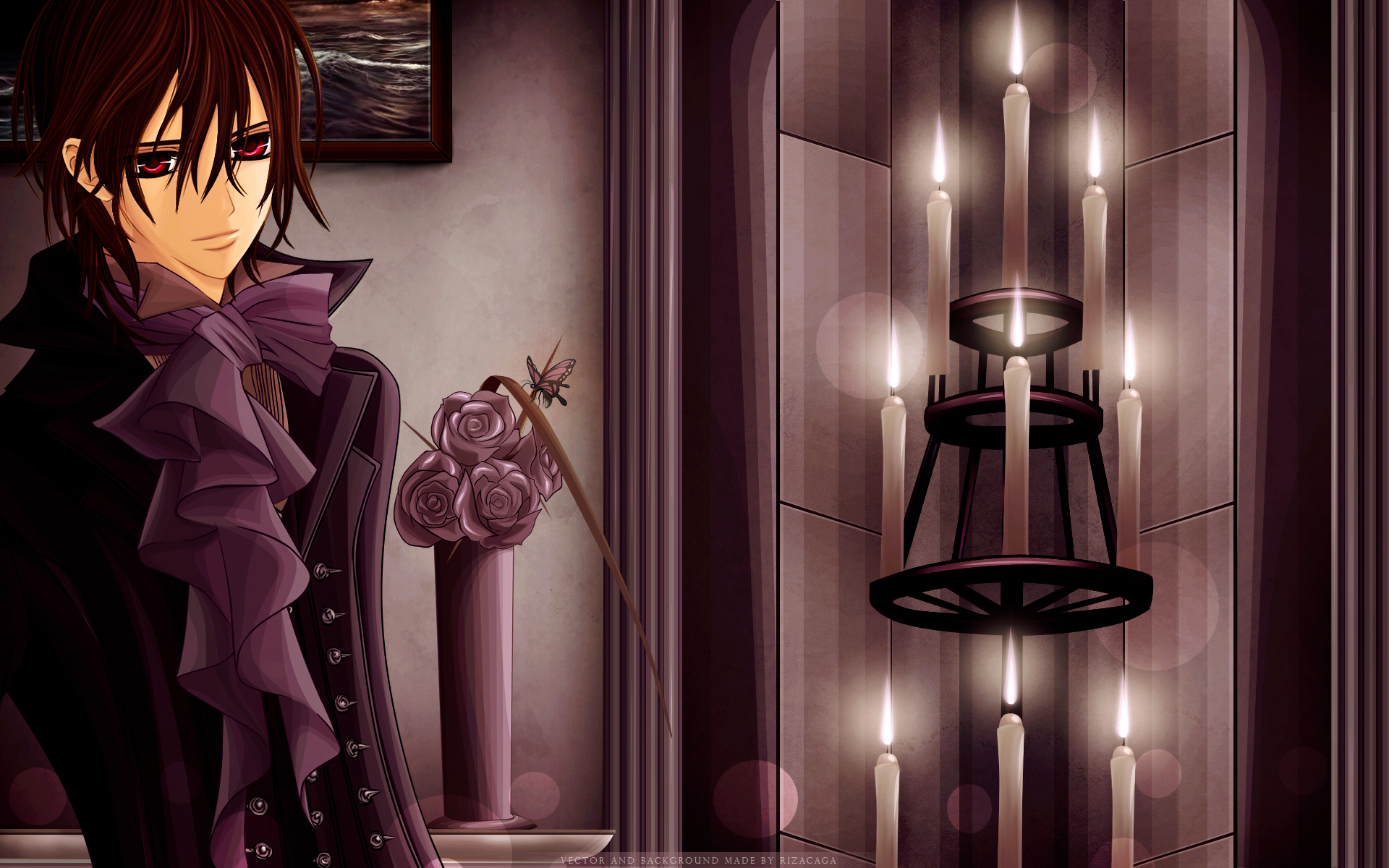 Candle Flower Kaname Kuran Vampire Knight 1920x1200