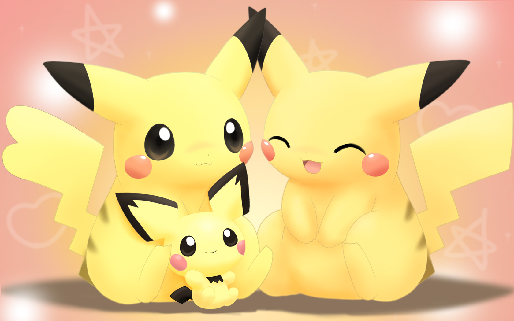 Cute Pichu Pokemon Pikachu Pokemon Smile 1680x1050