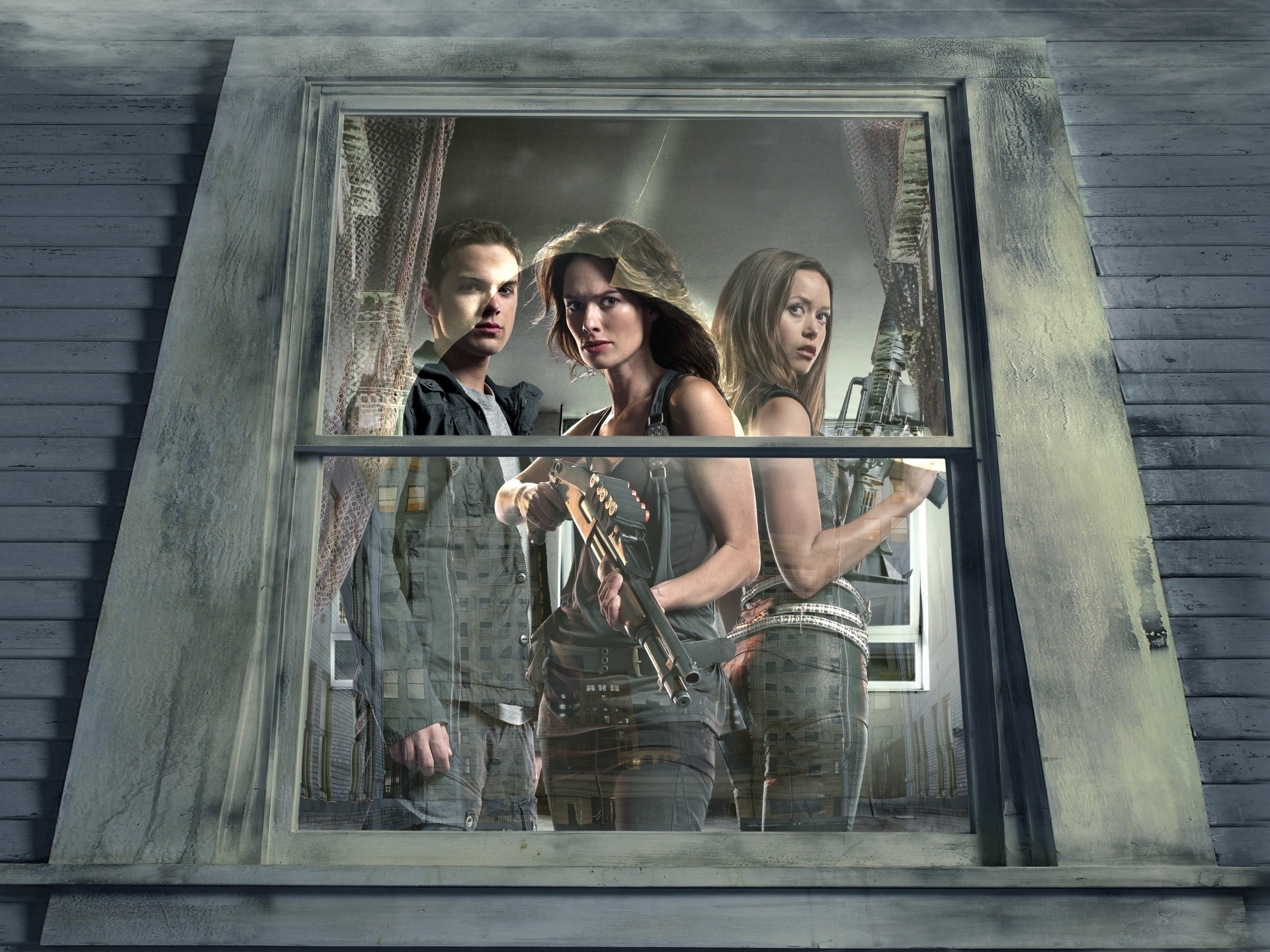 Cameron Phillips John Connor Lena Headey Sarah Connor Sci Fi Summer Glau Thomas Dekker 1920x1440