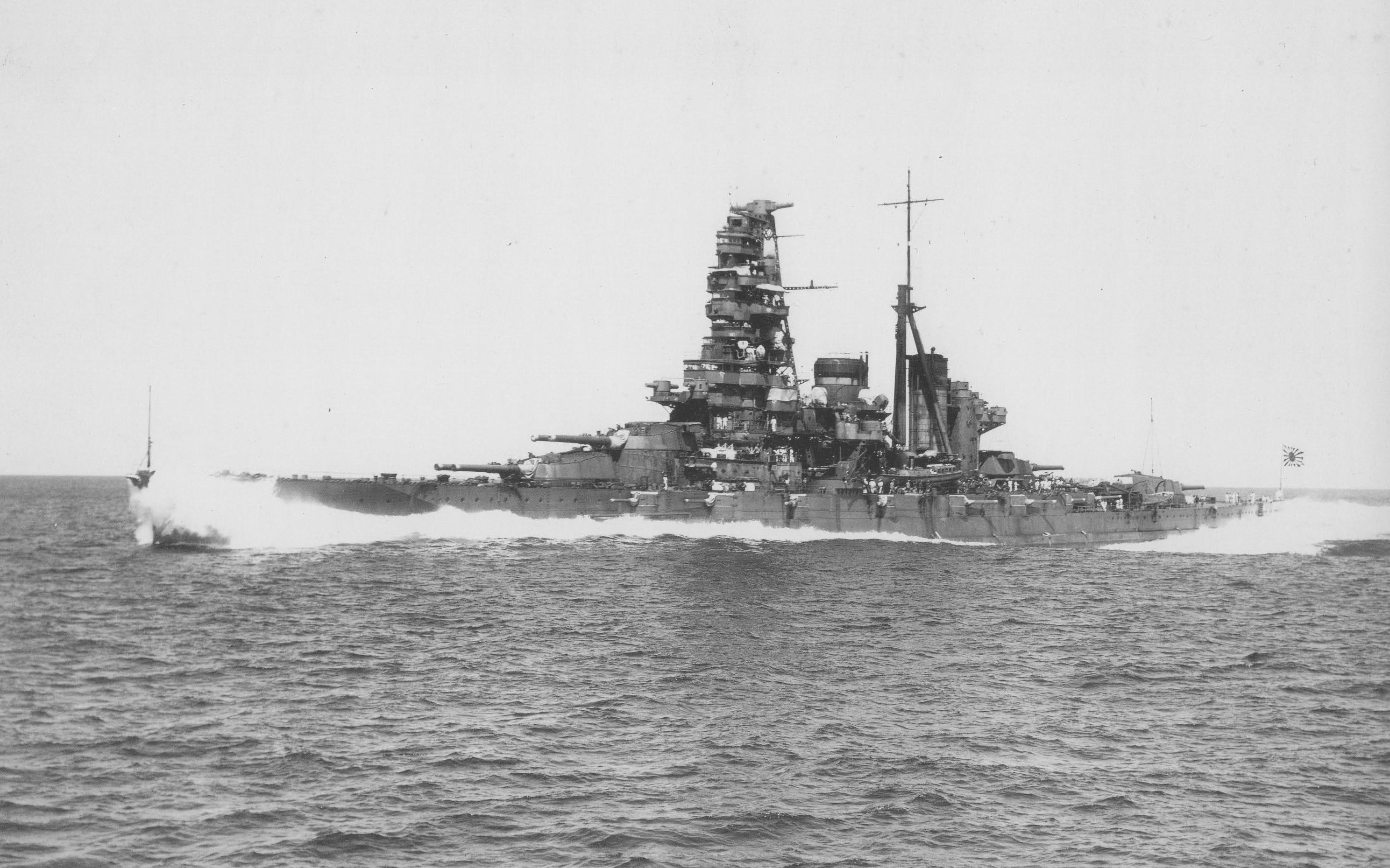 Battlecruiser Japanese Battleship Haruna Warship 2976x1860