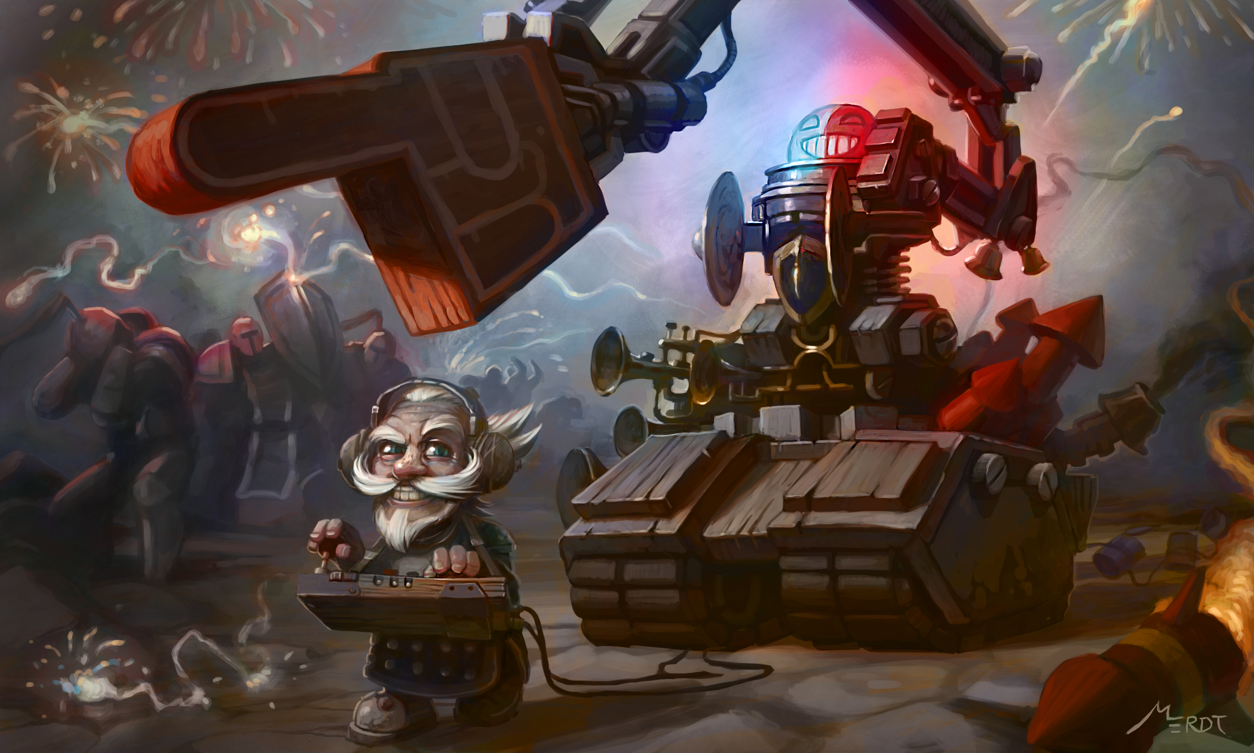 Dwarf Robot World Of Warcraft 4389x2636