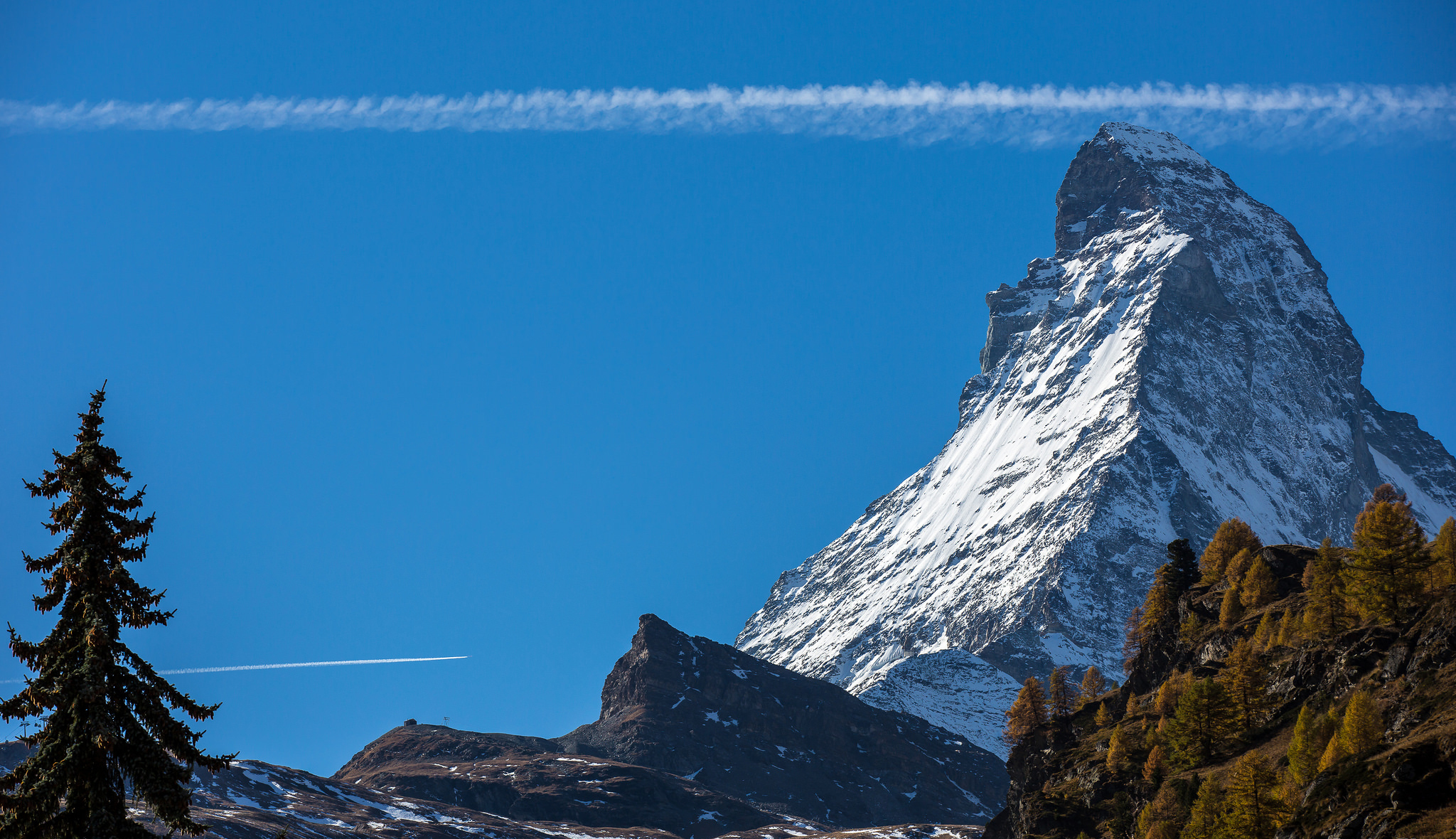 Matterhorn Mountain Nature Peak 2048x1180