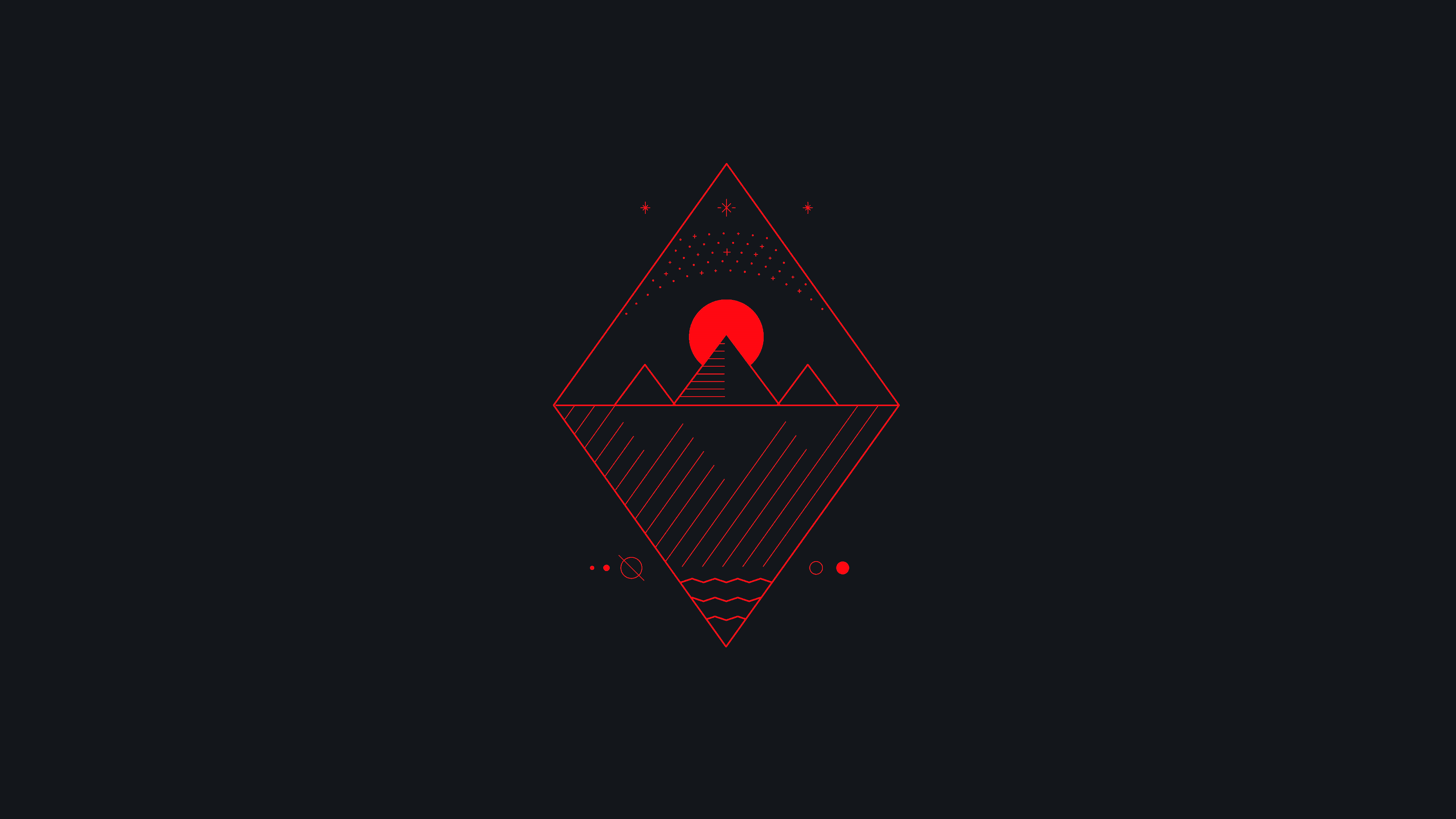 Minimalist Pyramid, HD wallpaper