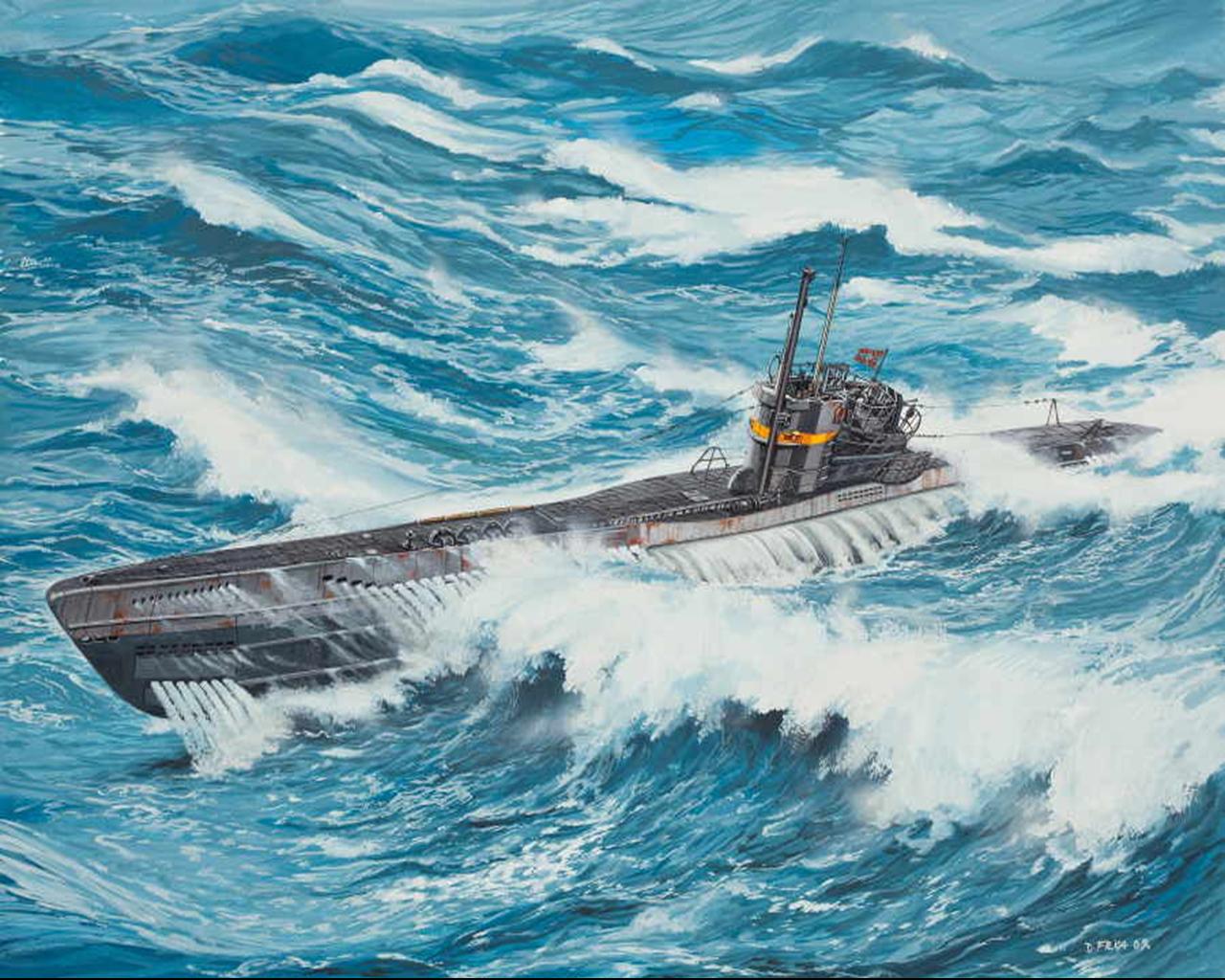 Military Submarine 1280x1024