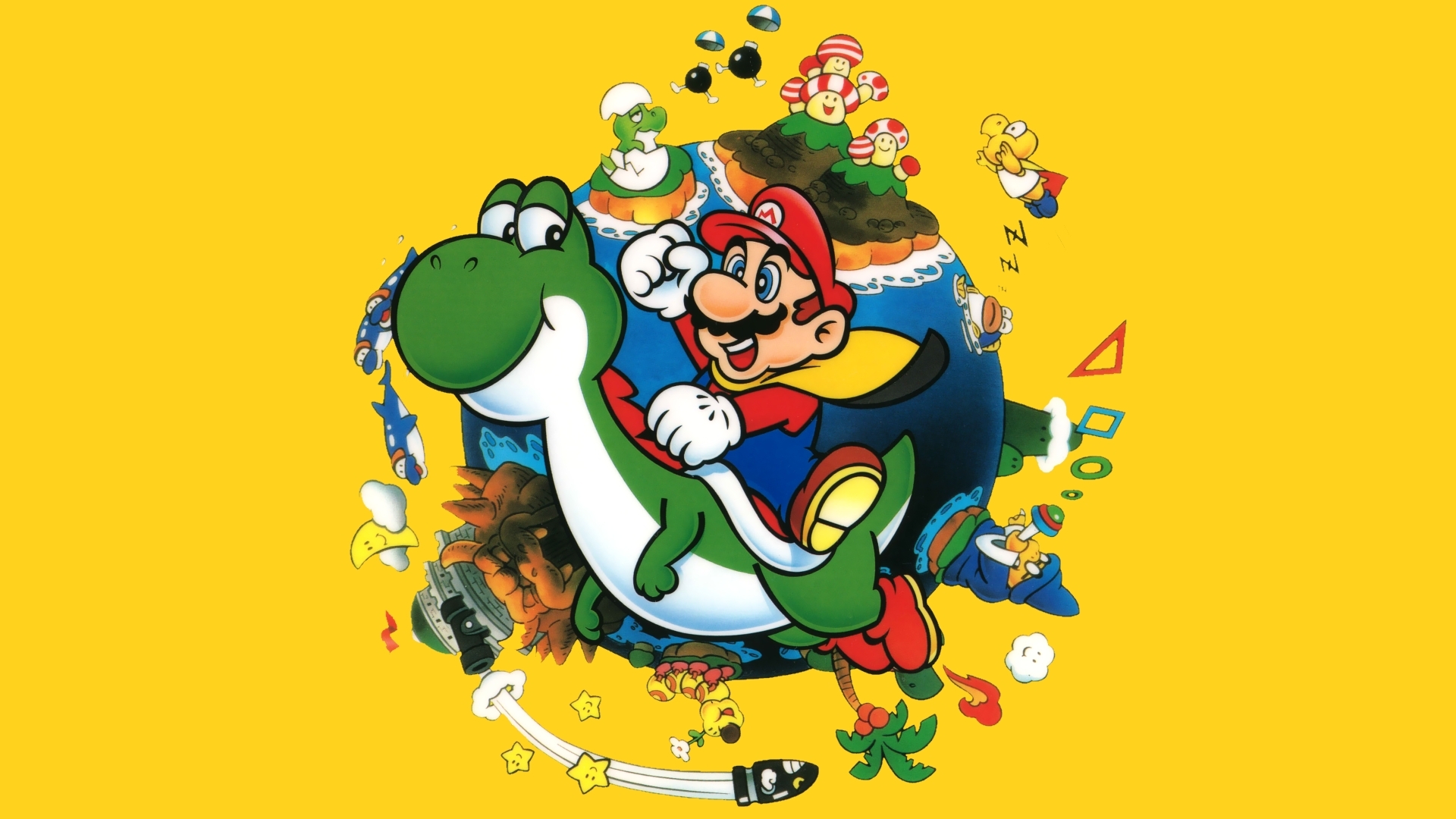 Video Game Super Mario World 1920x1080