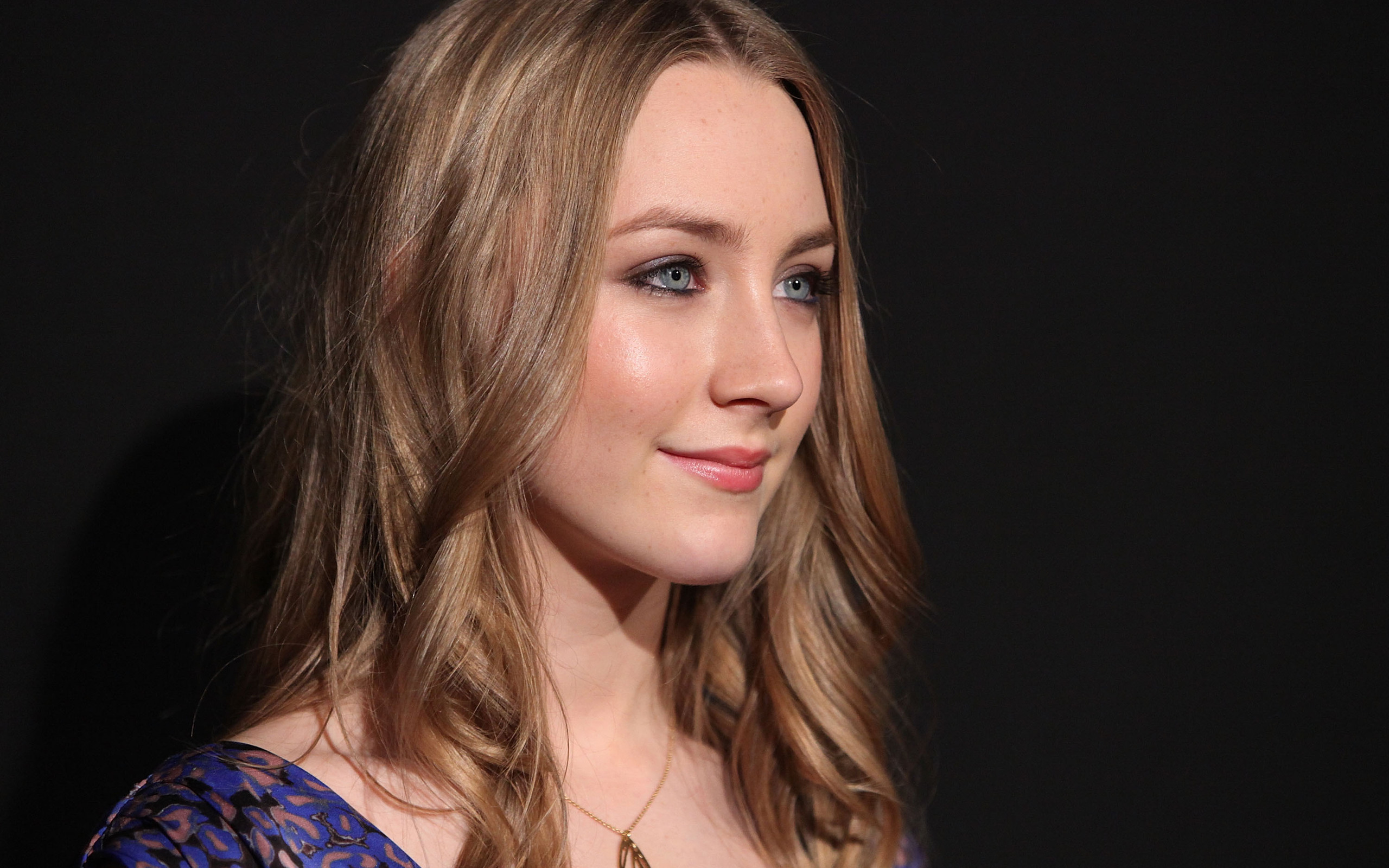 Actress Blue Eyes Face Saoirse Ronan 2560x1600