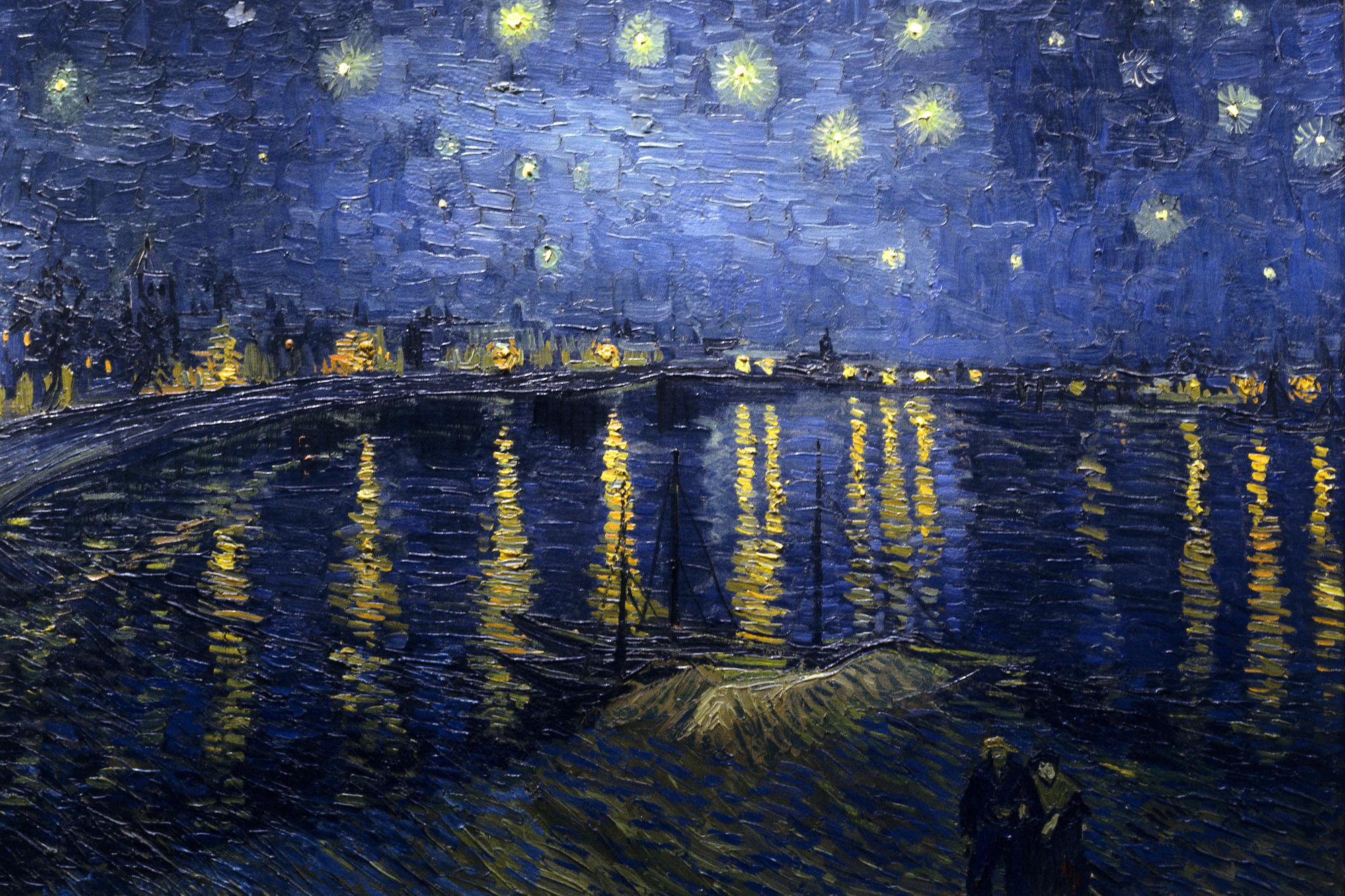 Blue Painting Vincent Van Gogh Water 2000x1333