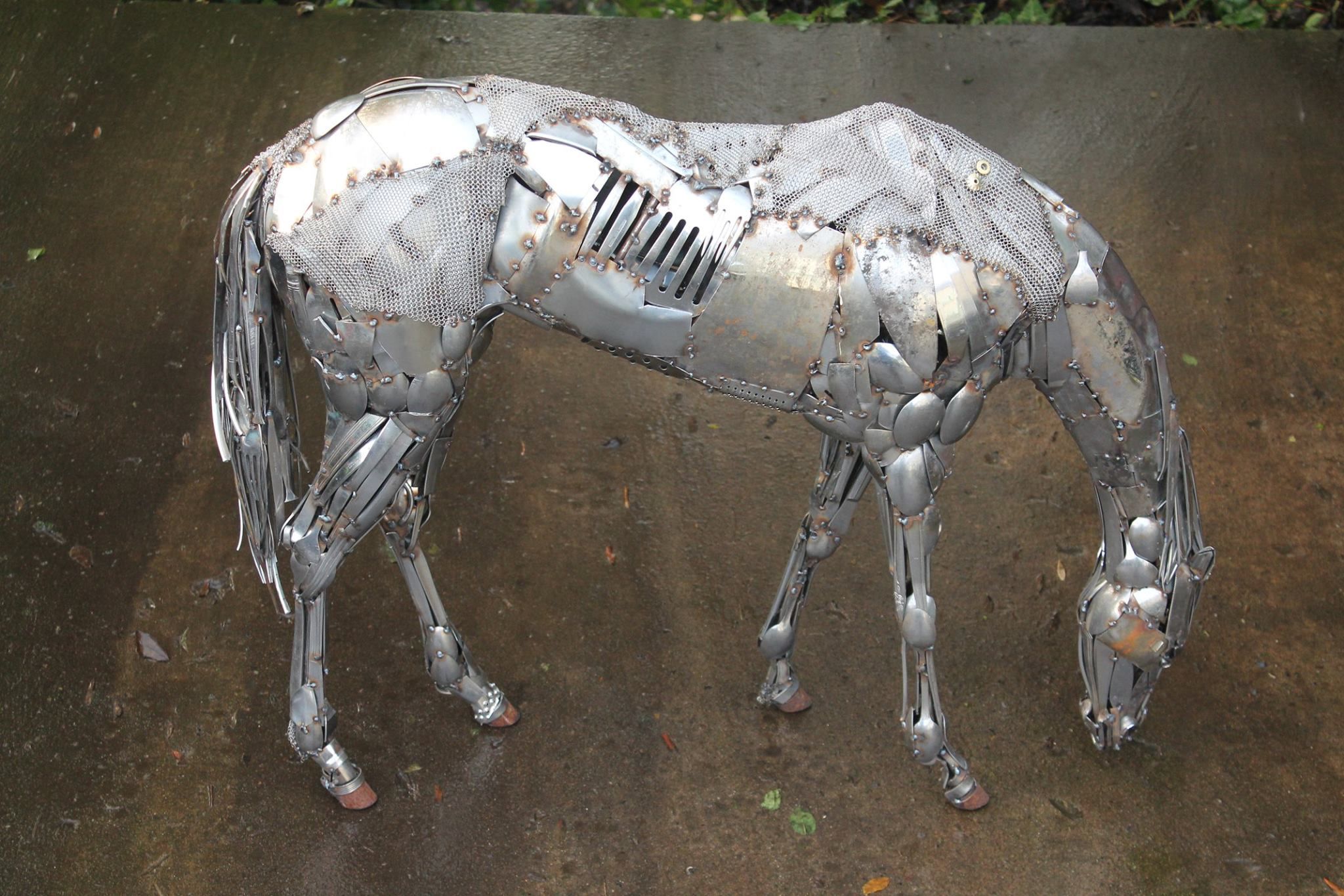 Horse Scrap Metal Art 2048x1365