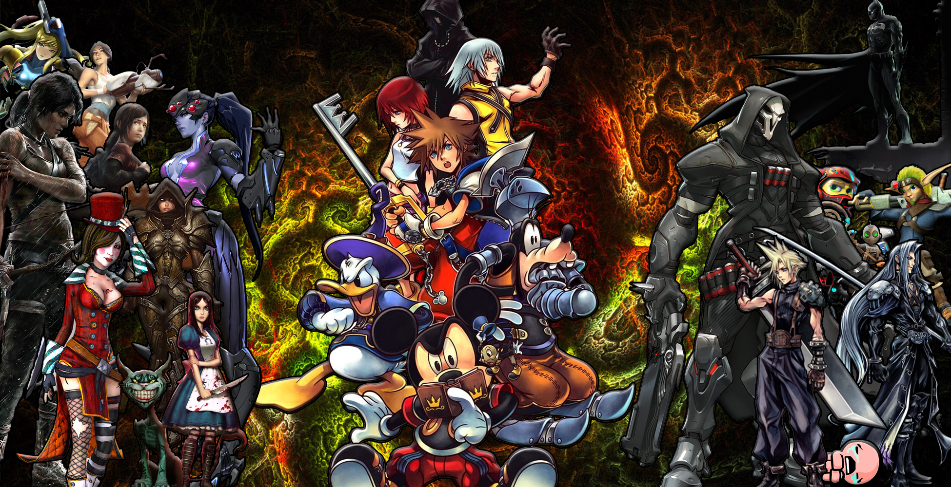 Alice Madness Returns Batman Borderlands Diablo Iii Final Fantasy Vii Jak And Daxter Kingdom Hearts  1950x1000