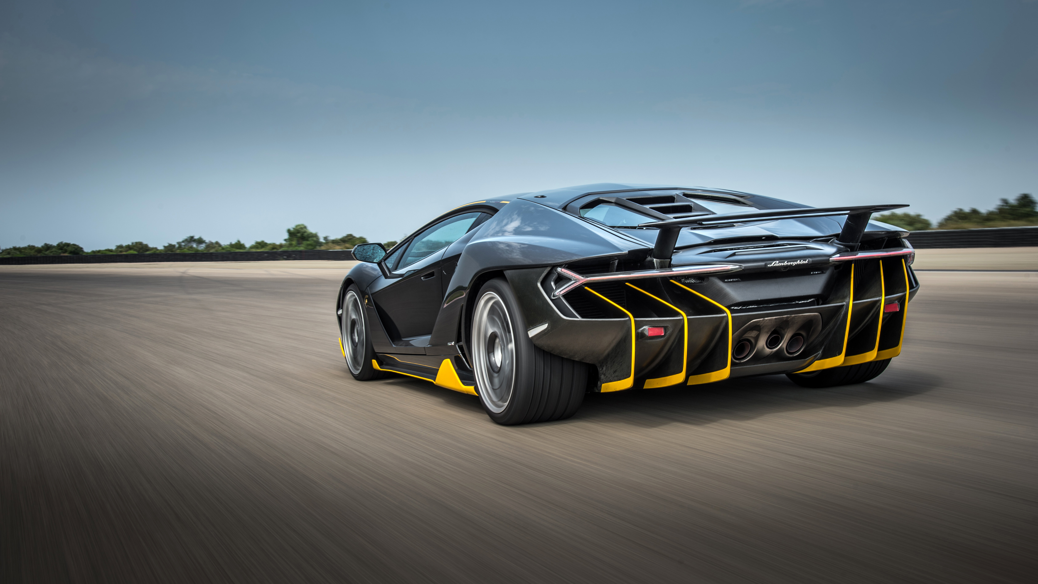 Black Car Car Lamborghini Lamborghini Centenario Sport Car Supercar Vehicle 4096x2304