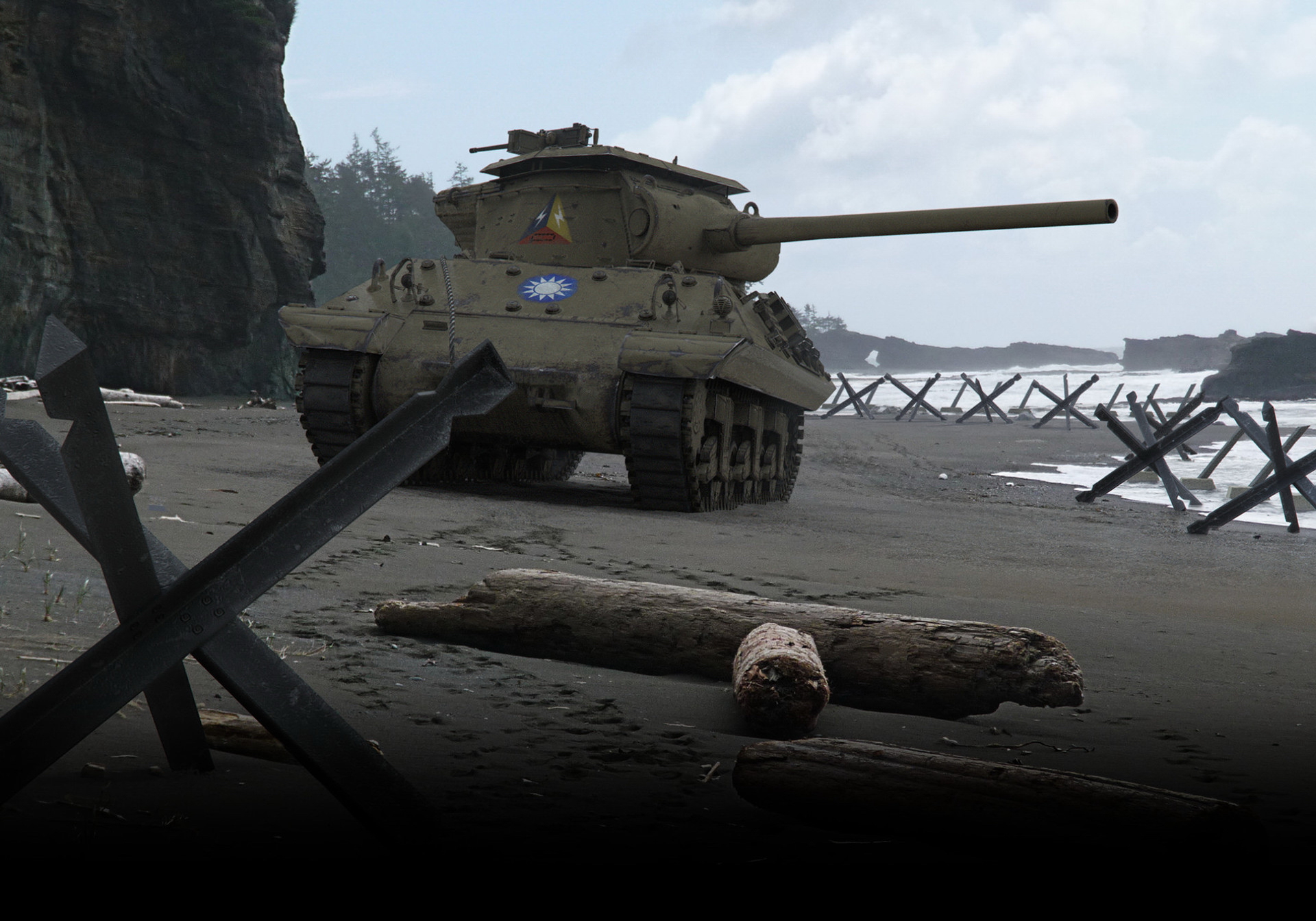 Beach M4 Sherman Tank World Of Tanks 1920x1344