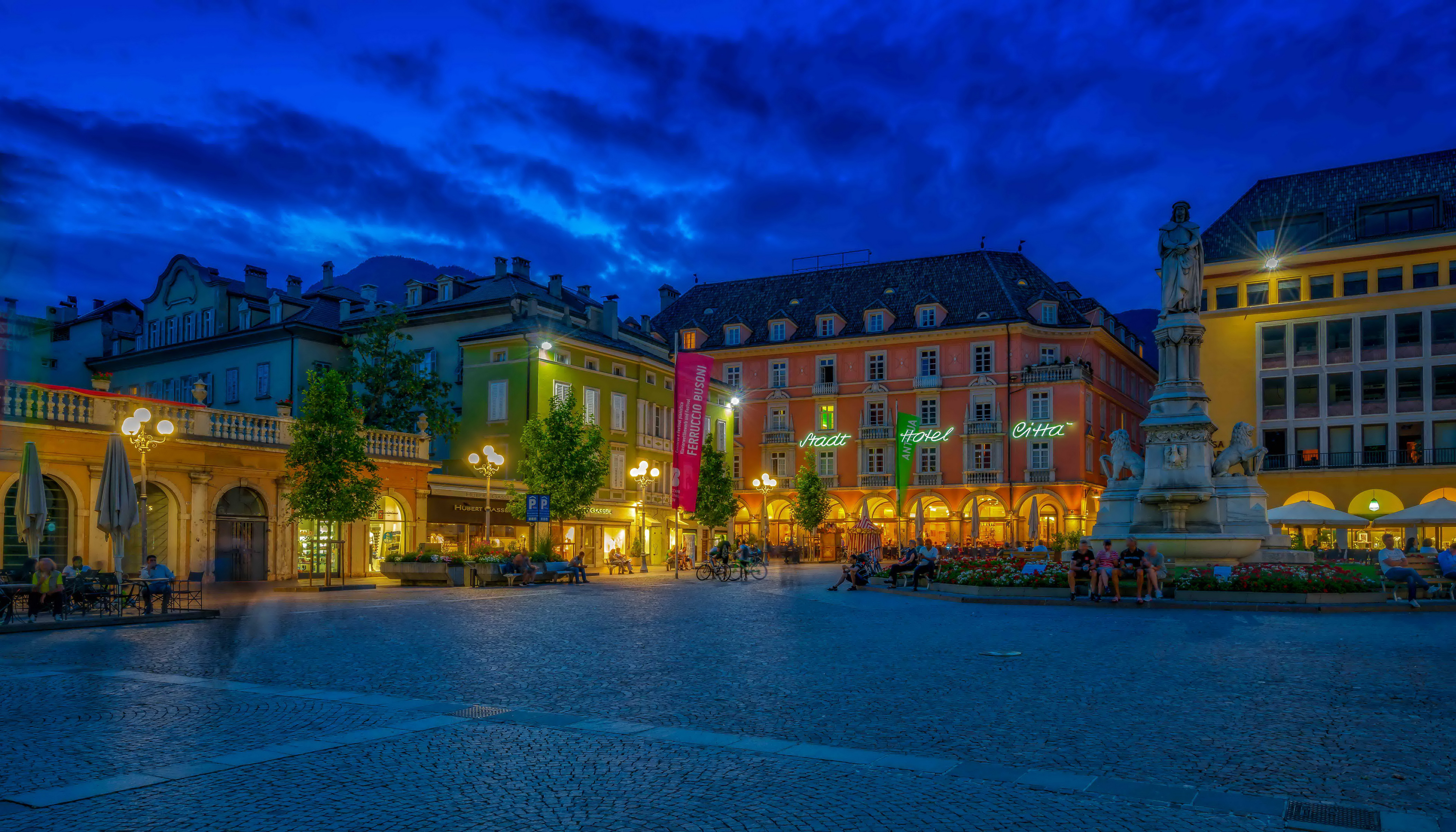 Building Colors Italy Town Town Square Trentino 4200x2400