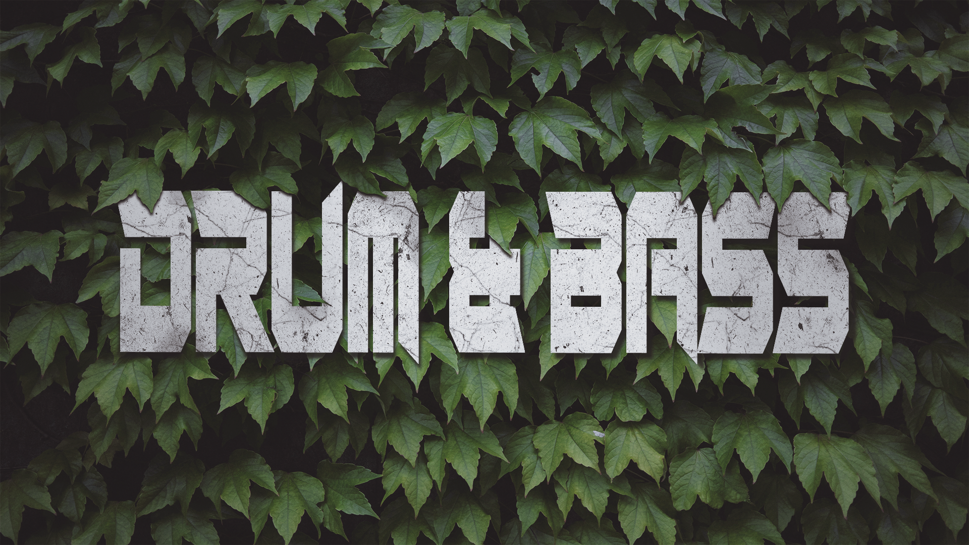 Drum And Bass Green White Marble Music Leaves Pendulum Noisia UKF Drum And Bass Nature 1920x1080