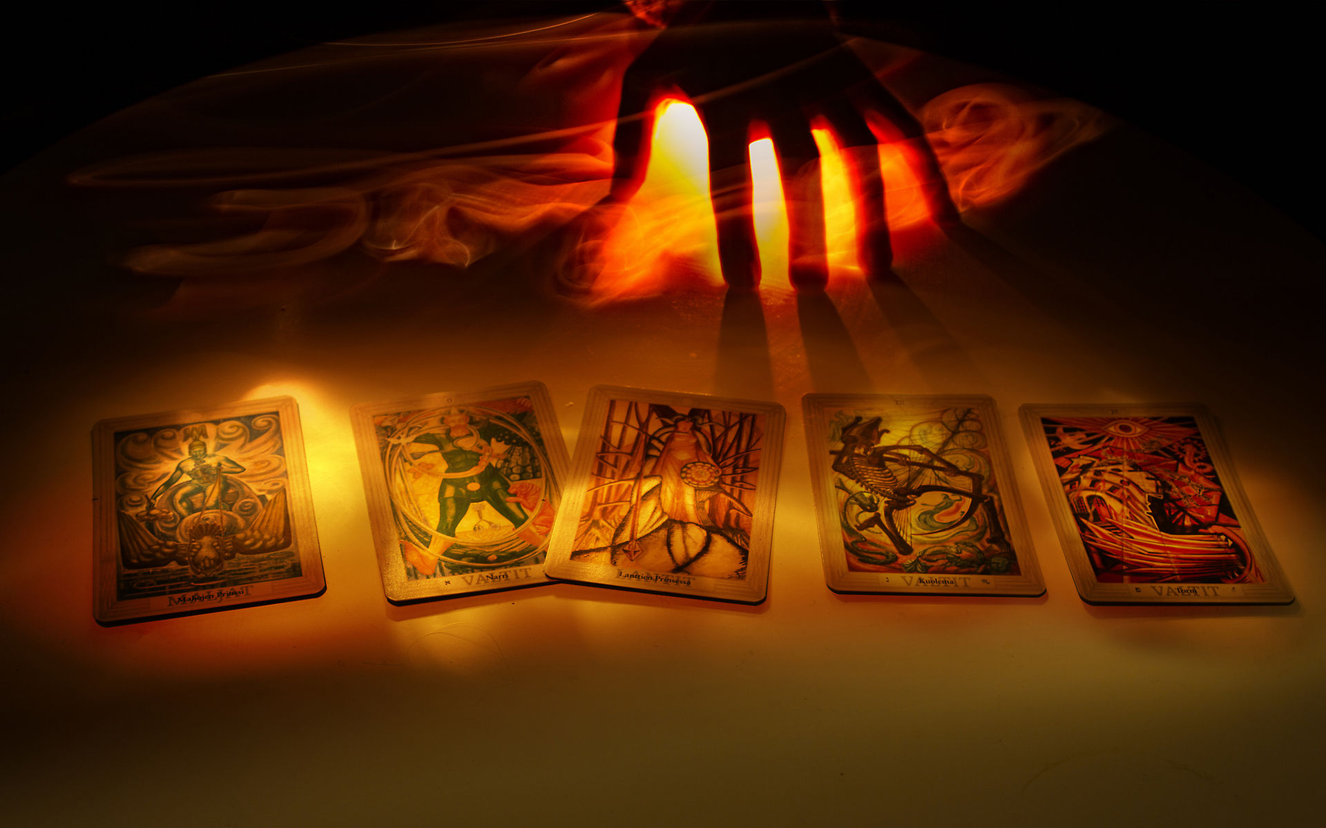 Artistic Card Dark Hand Tarot Tarot Cards 1920x1200