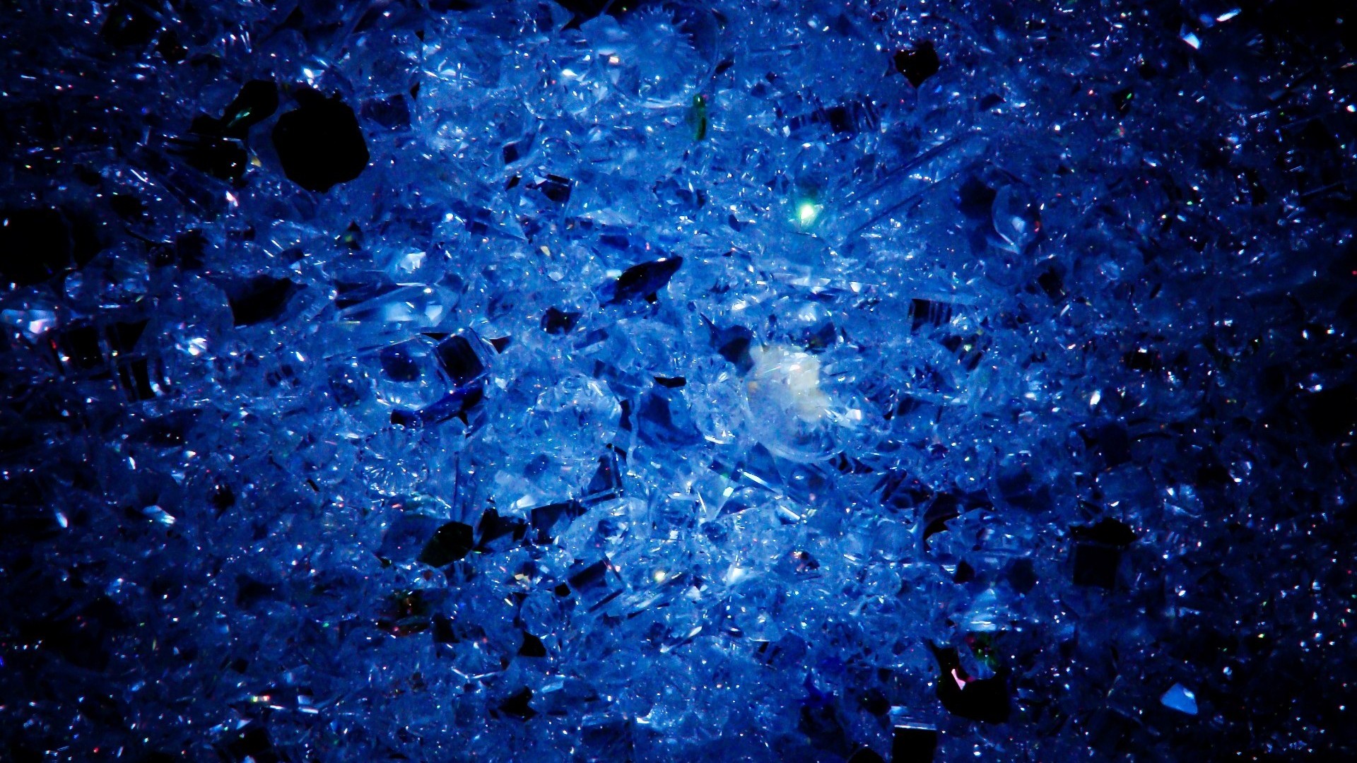 Abstract Blue Crystal 1920x1080