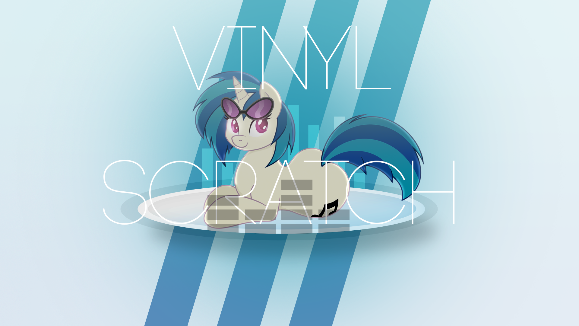 Dj Pon 3 My Little Pony Vector Vinyl Scratch 1920x1080
