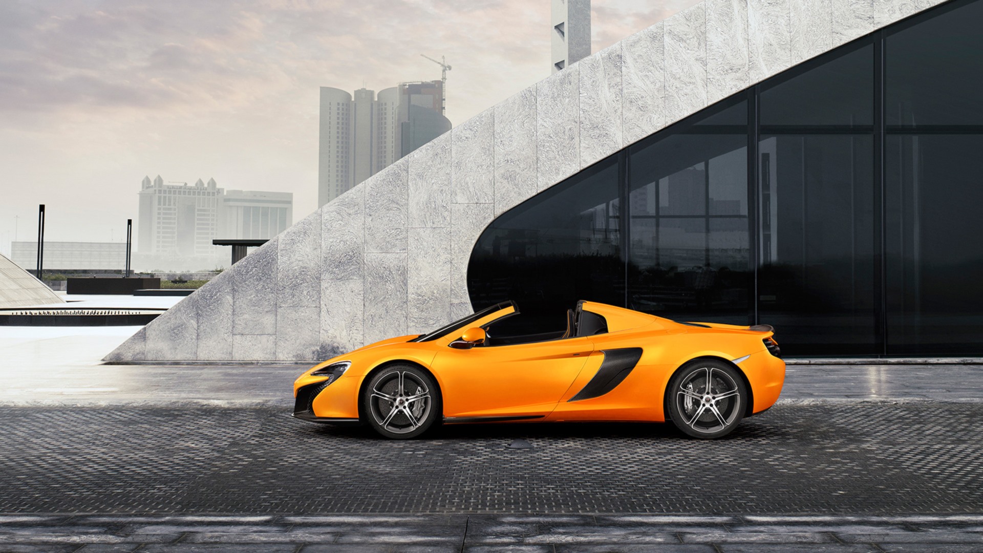 Car Mclaren Mclaren 650s Mclaren 650s Spider Orange Car Supercar Vehicle 1920x1080