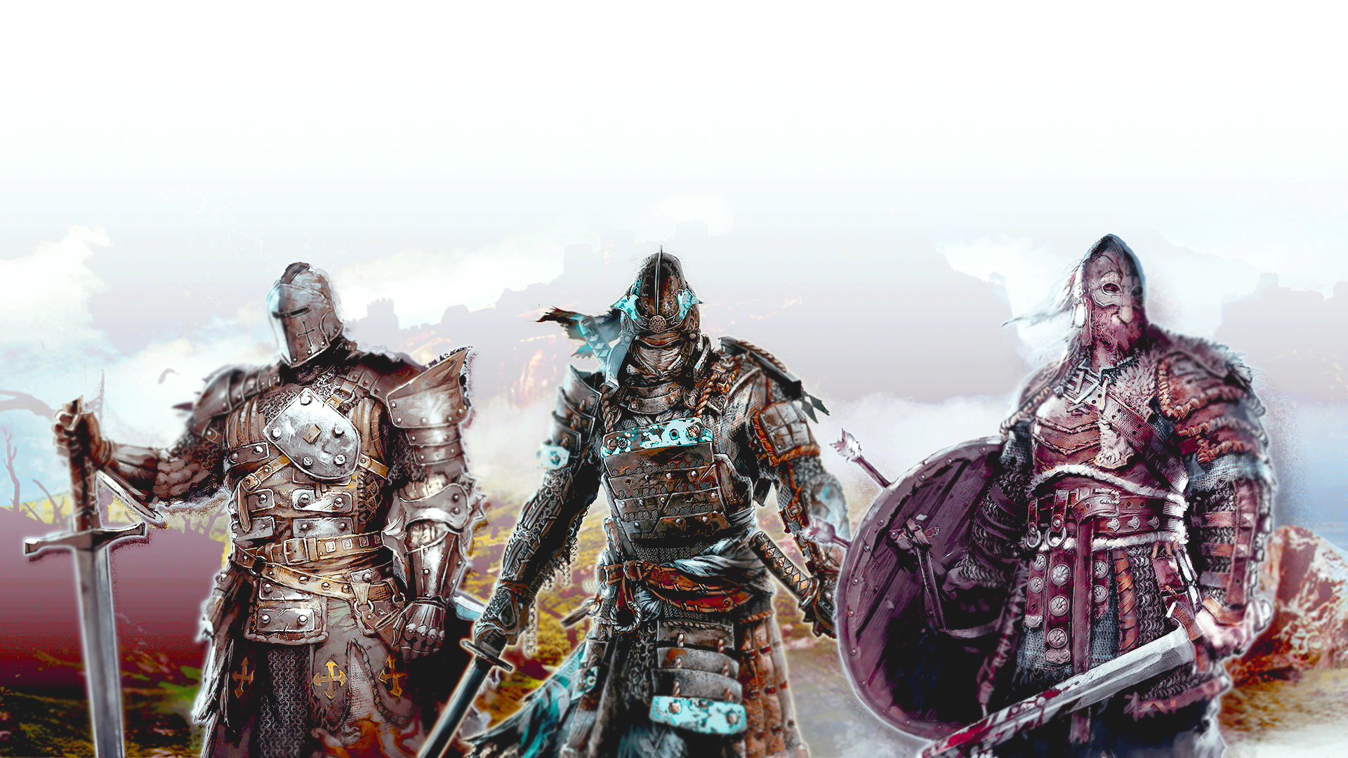 Armor For Honor Video Game Knight Samurai Viking Warrior 1920x1080