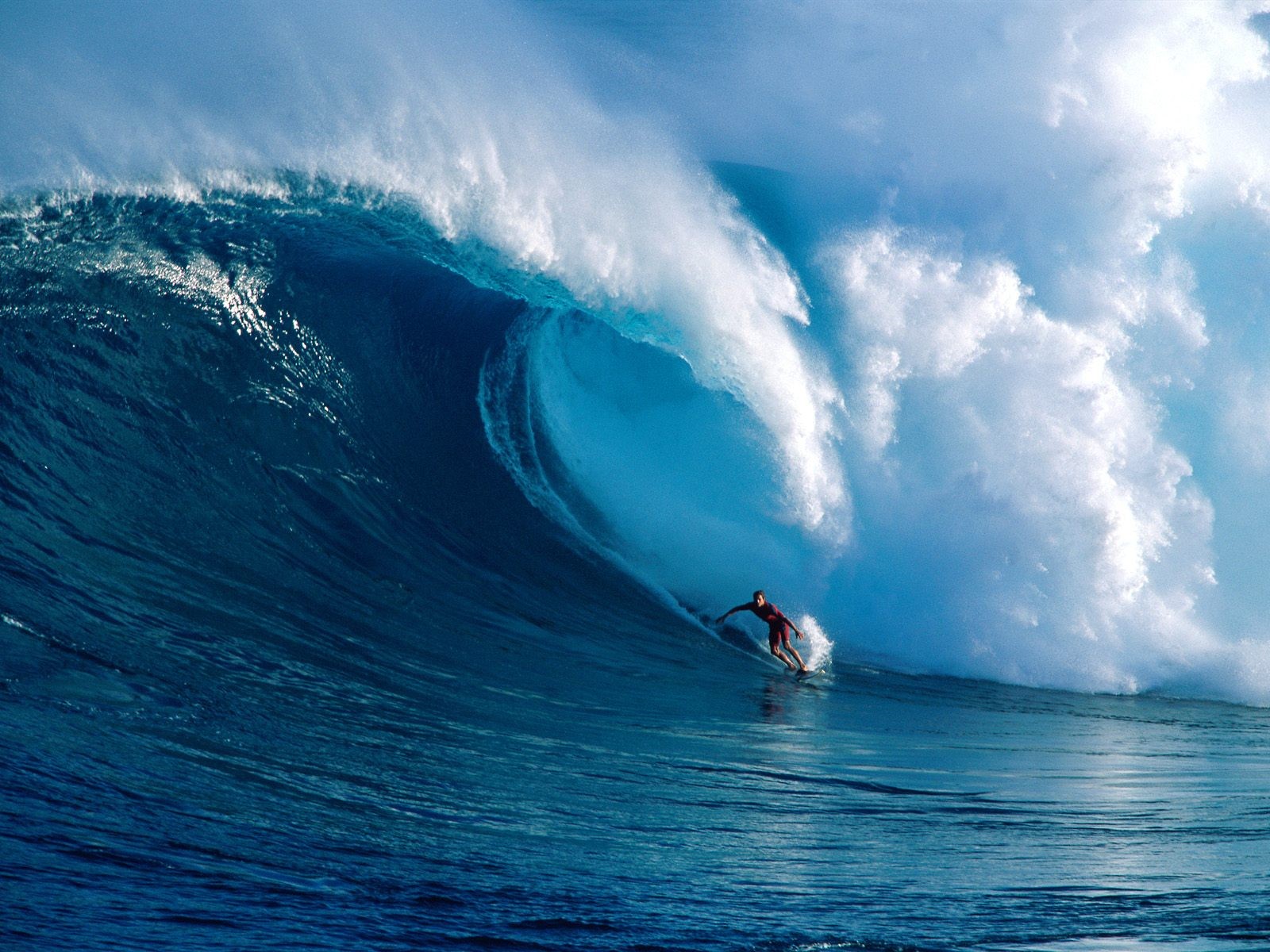 Blue Ocean Sea Sport Surfer Surfing Wave 1600x1200