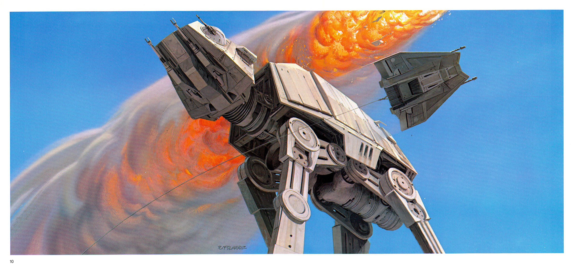 Star Wars Episode V The Empire Strikes Back Ralph McQuarrie Artwork AT AT T 47 Airspeeder 2400x1107