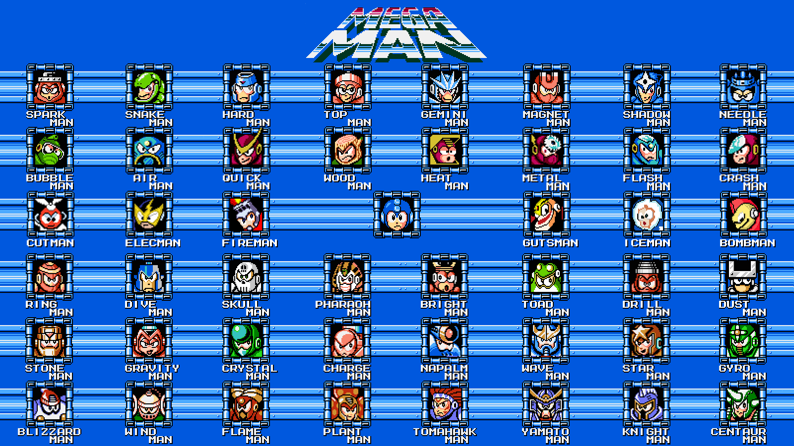 Air Man Mega Man Blizzard Man Mega Man Bomb Man Mega Man Bright Man Mega Man Bubble Man Mega Man Cen 1600x900