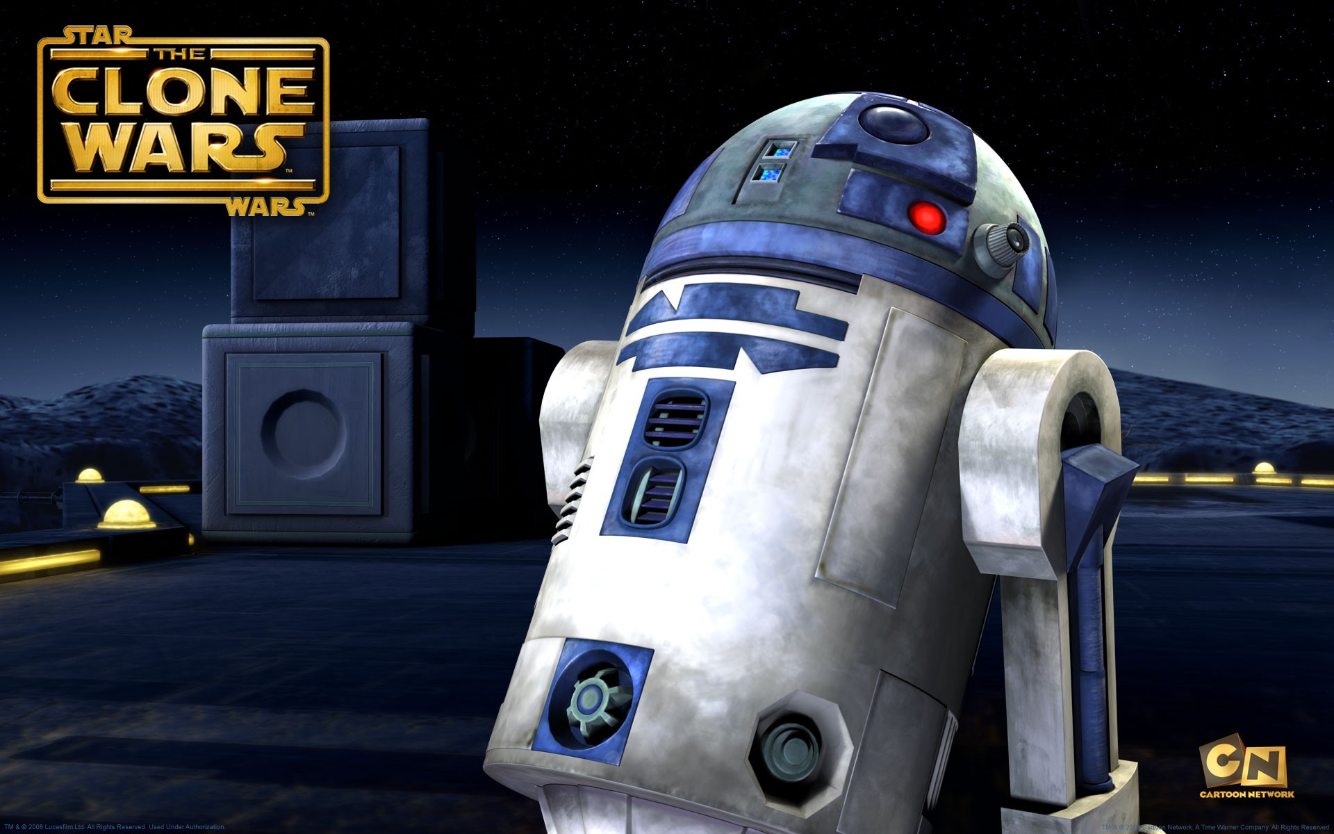 Cartoon R2 D2 Robot Star Wars Star Wars The Clone Wars 1920x1200
