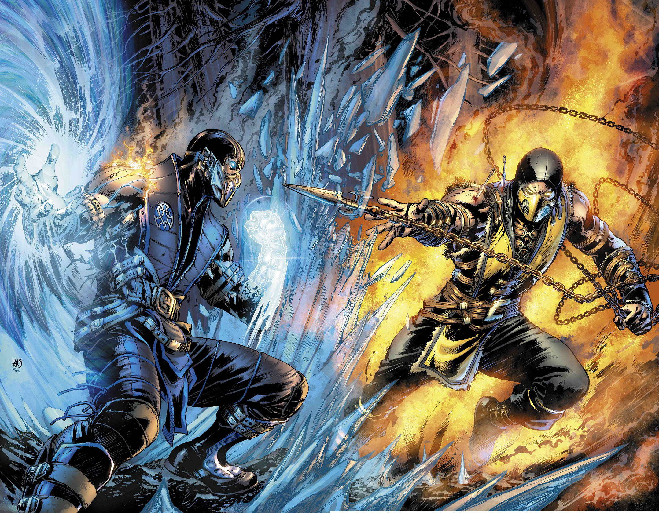 Mortal Kombat Scorpion Mortal Kombat Sub Zero Mortal Kombat Warrior 2156x1680