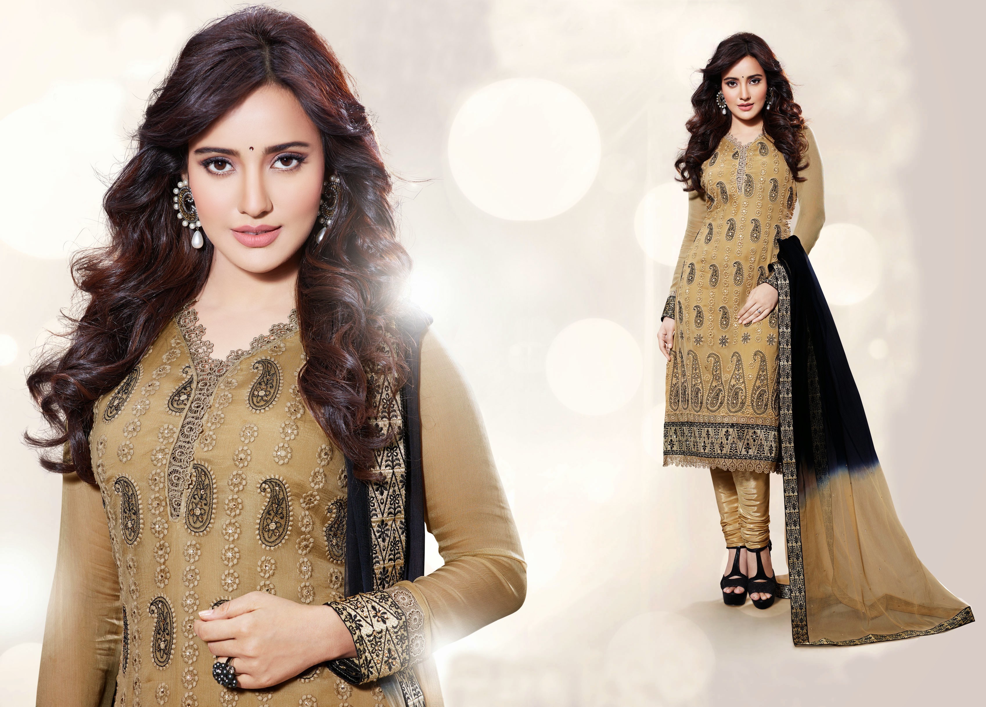 Indian Model National Dress Neha Sharma 3396x2436