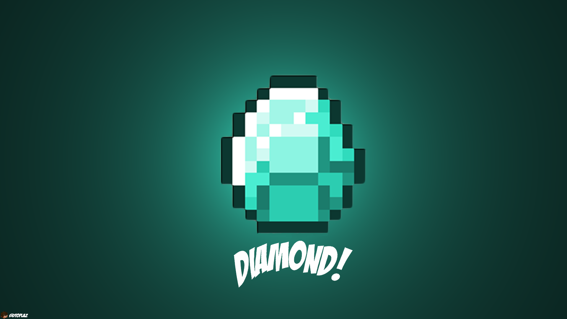 Blue Diamond Minecraft Mojang 1920x1080