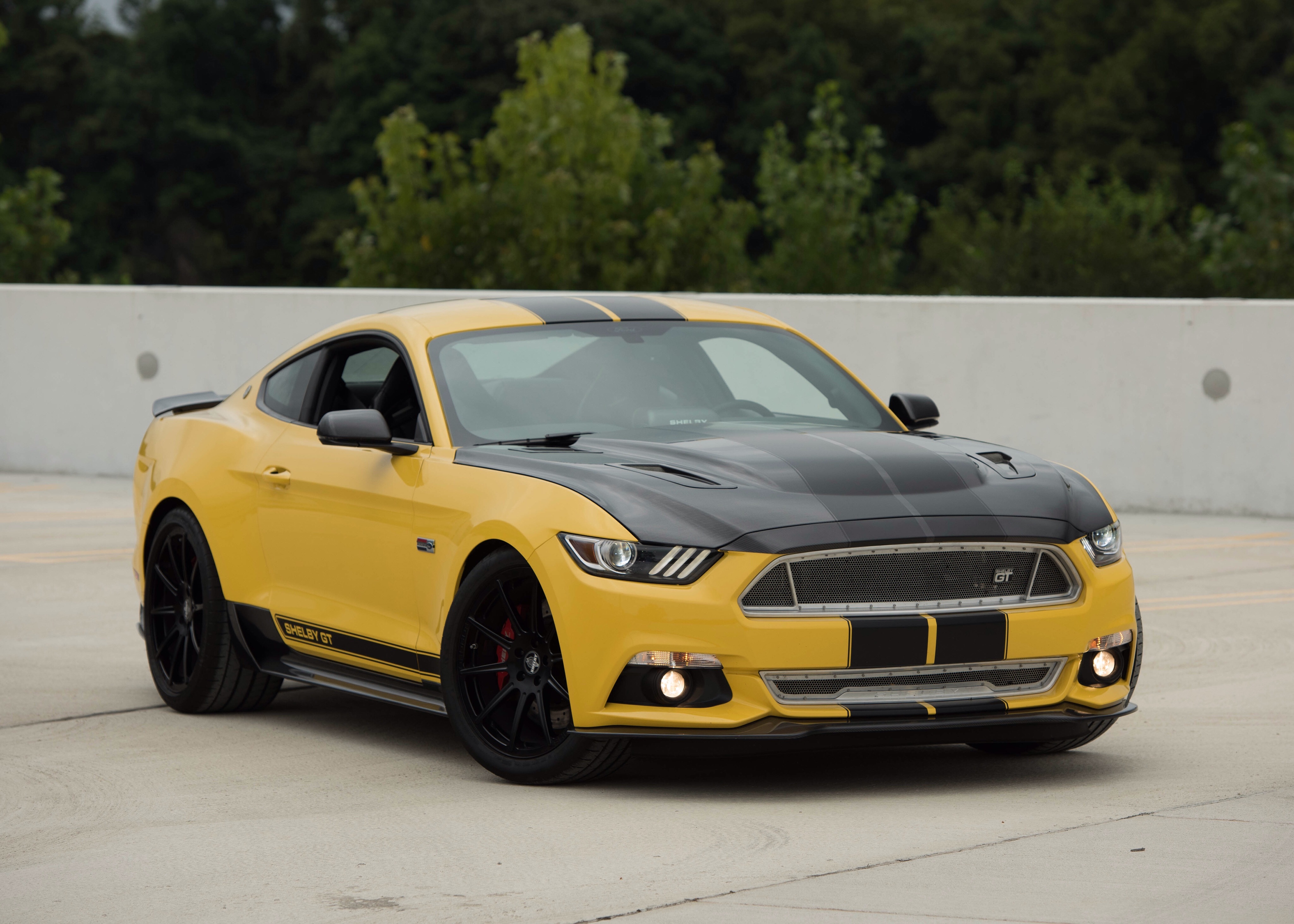 Car Ford Ford Mustang Ford Mustang Shelby Muscle Car Vehicle Yellow Car 4096x2926