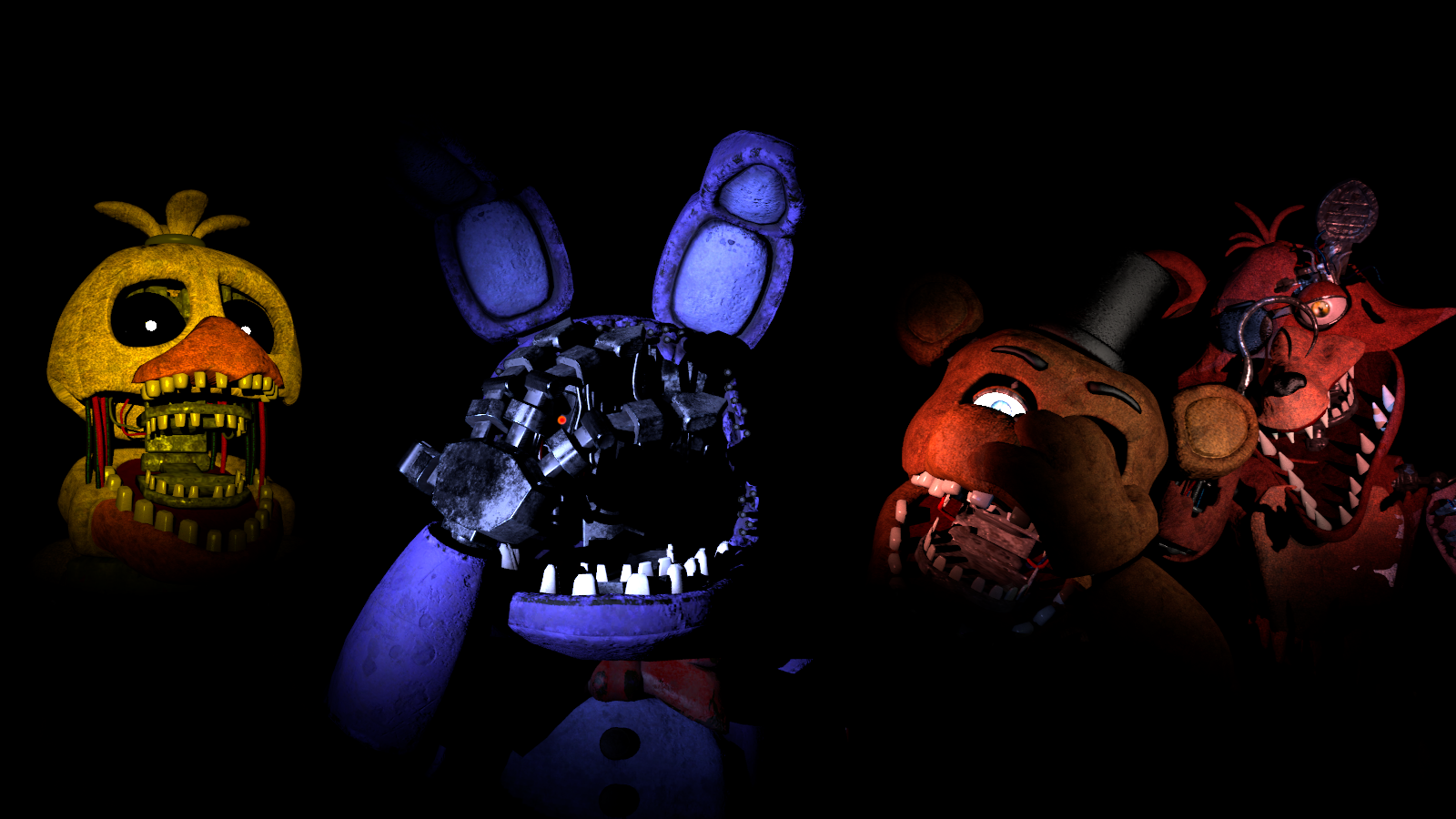 Source Filmmaker Five Nights At Freddys Freddy Fazbear Glowing Eyes Horror 1600x900