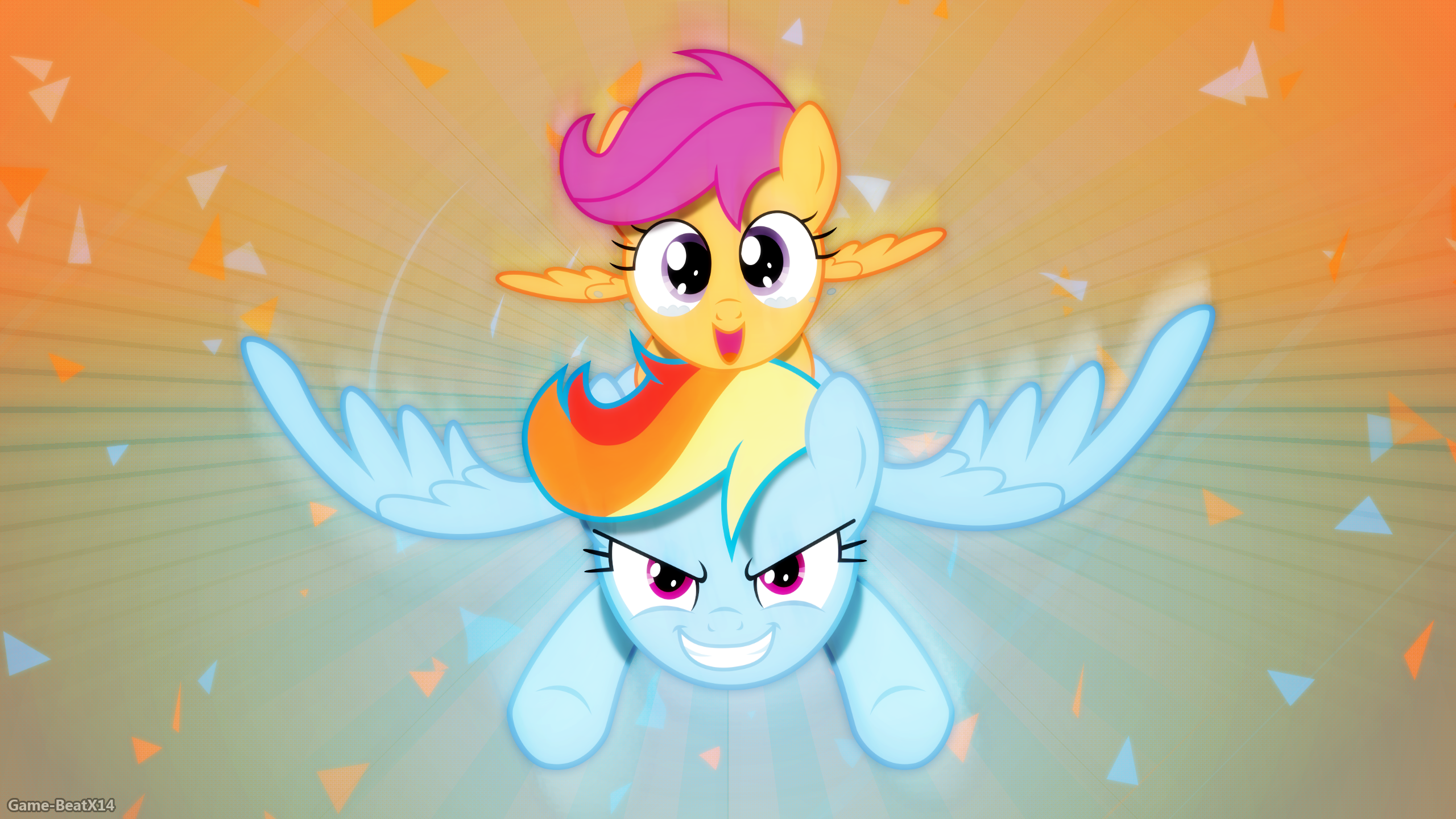 My Little Pony Rainbow Dash Scootaloo My Little Pony Vector 2560x1440