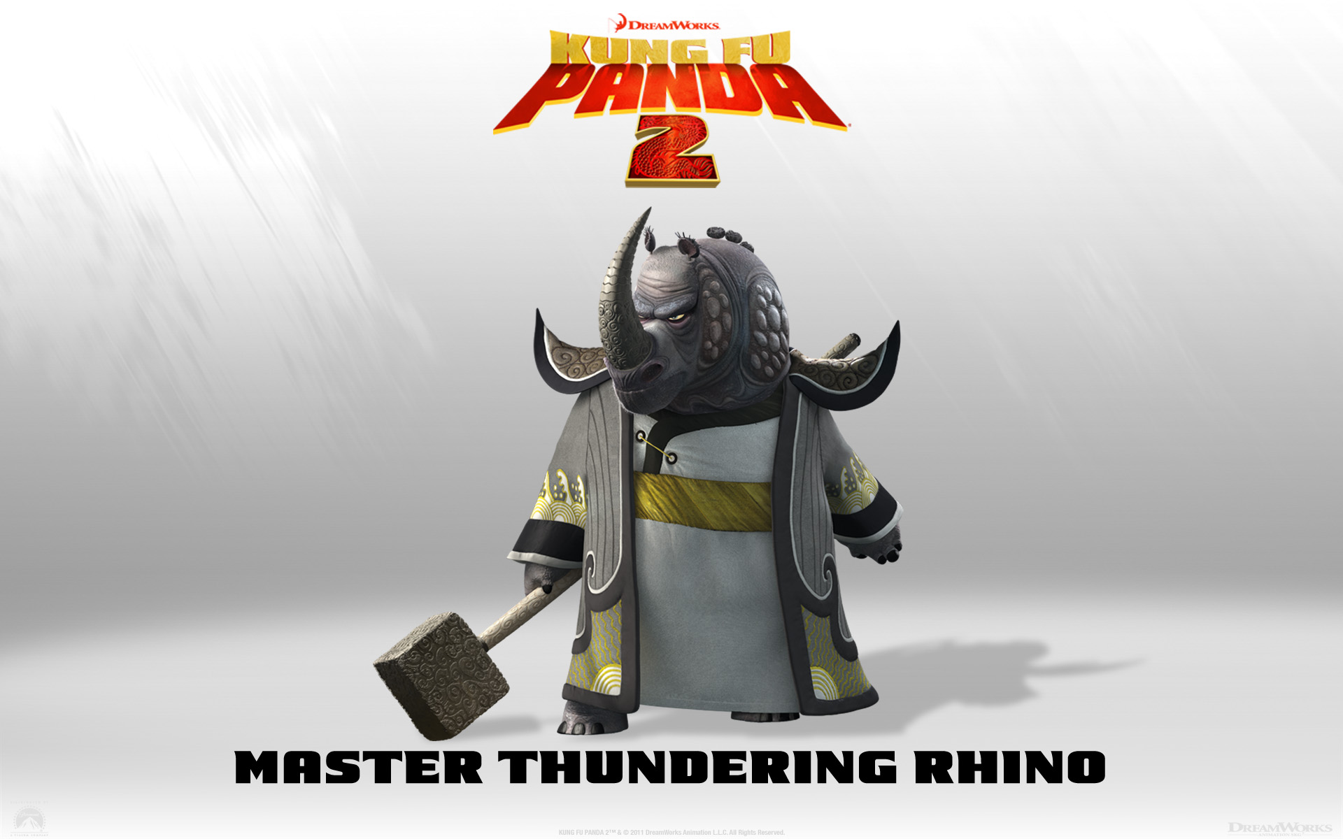 Kung Fu Panda Master Thundering Rhino 1920x1200